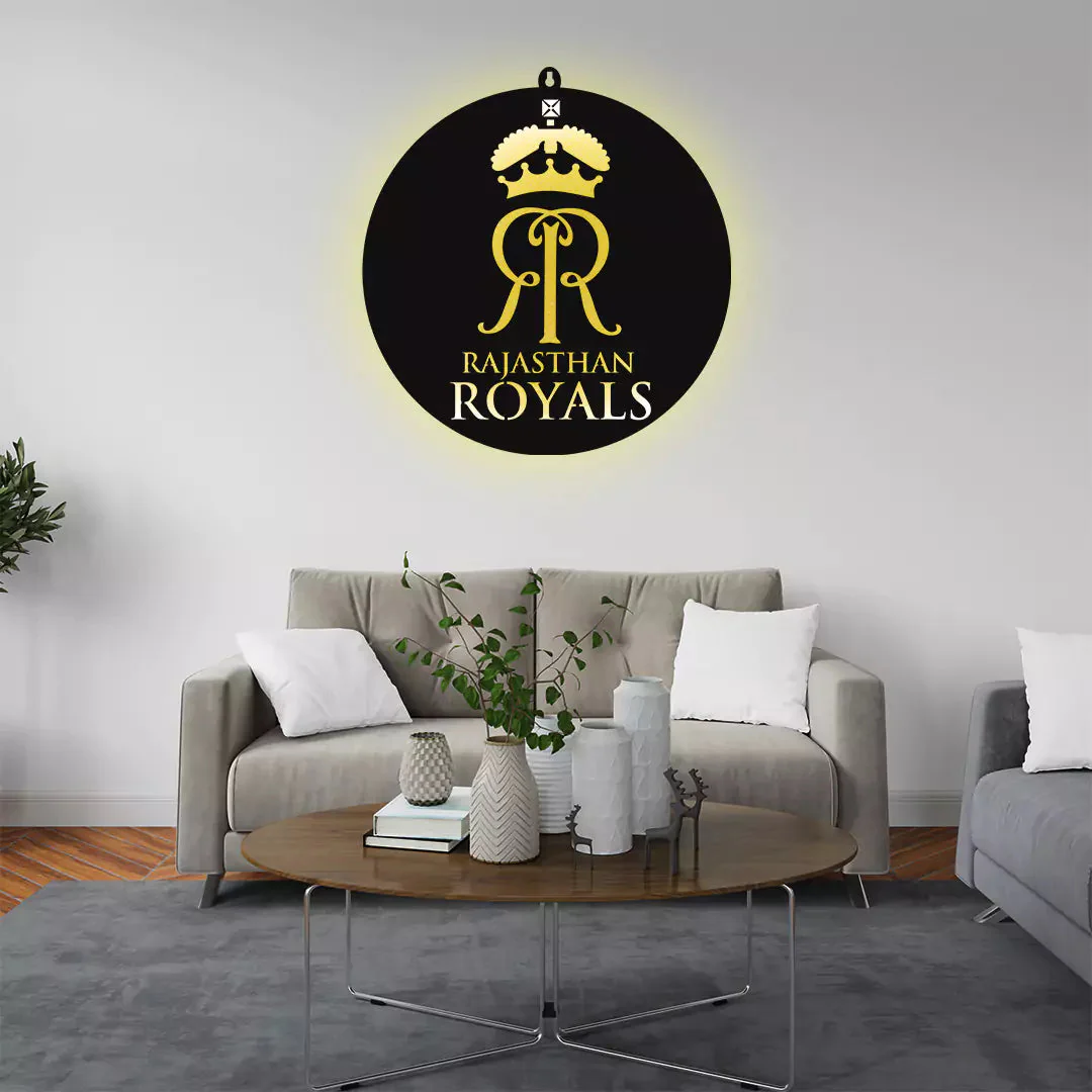 Rajasthan Royals LED Wall Art for Cricket Fan Wall Decor - Image 3