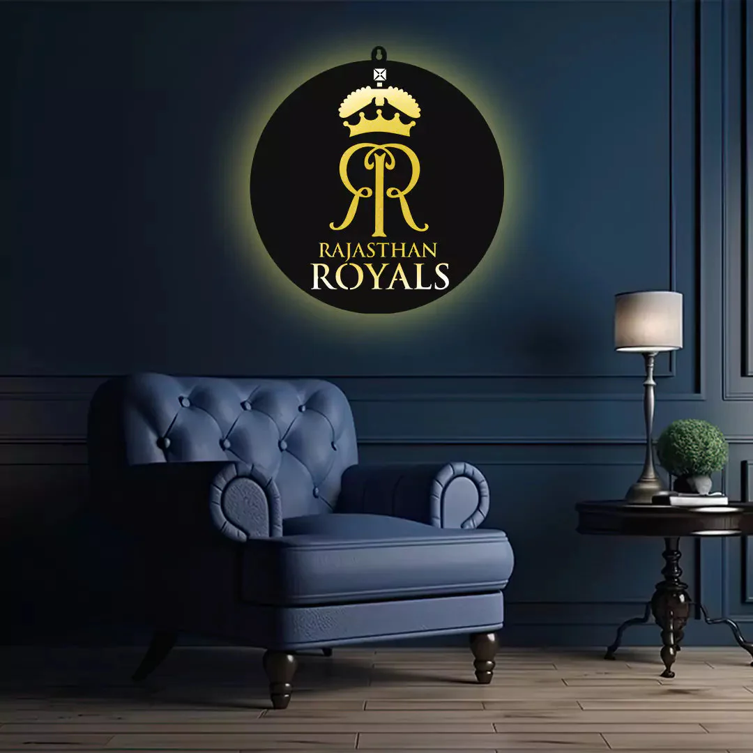 Rajasthan Royals LED Wall Art for Cricket Fan Wall Decor - Image 4