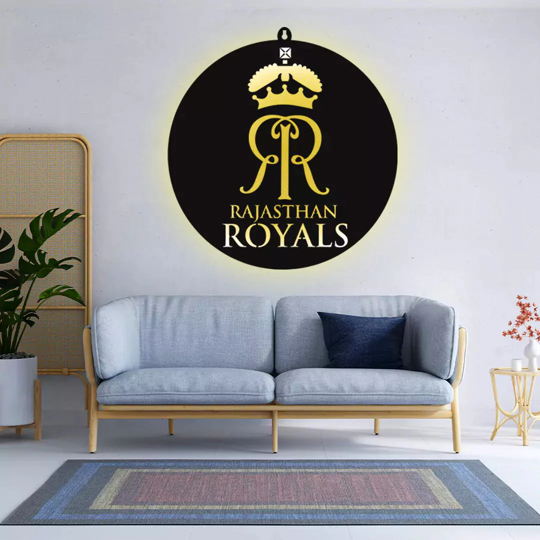 Rajasthan Royals LED Wall Art for Cricket Fan Wall Decor - Image 5
