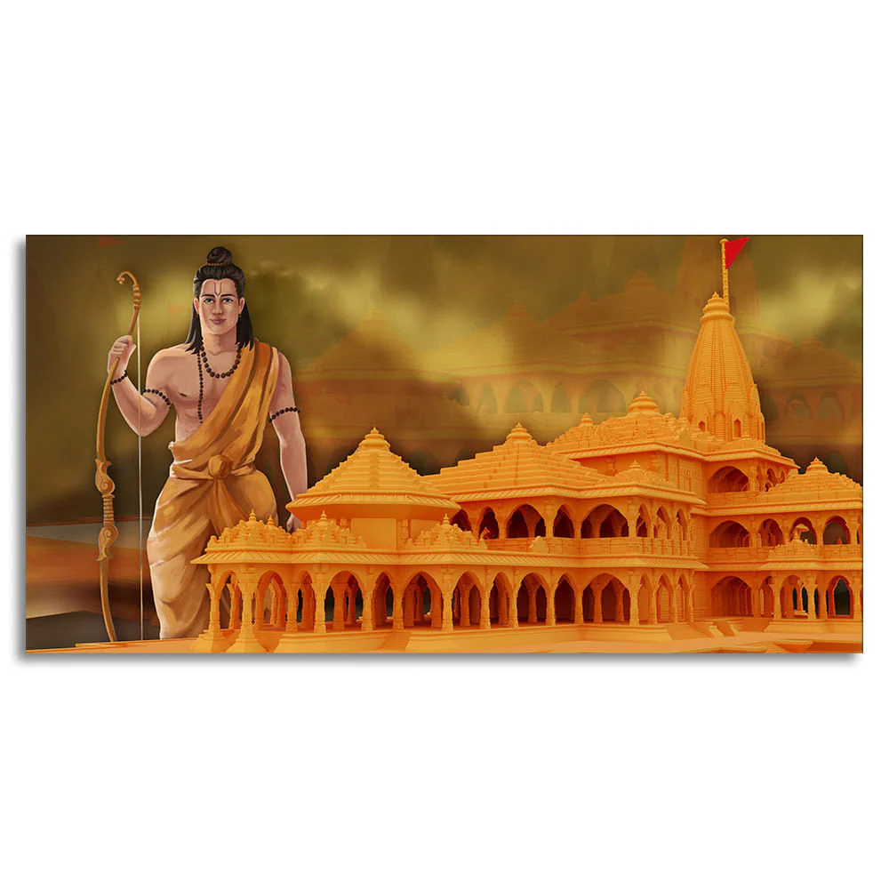Ayodhya Shree Ram Mandir Premium Canvas Wall Painting - Image 4
