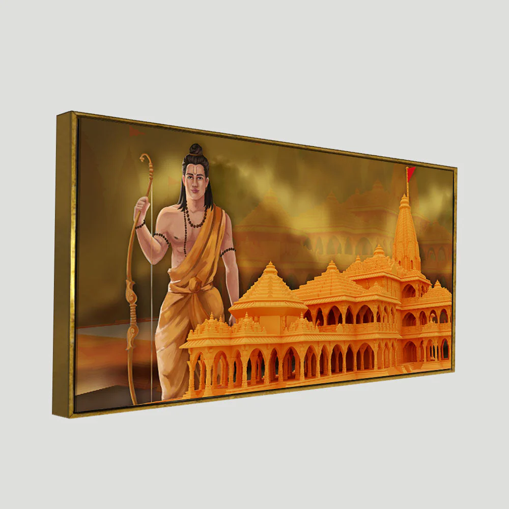Ayodhya Shree Ram Mandir Premium Canvas Wall Painting - Image 5