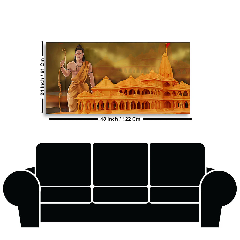 Ayodhya Shree Ram Mandir Premium Canvas Wall Painting - Image 7