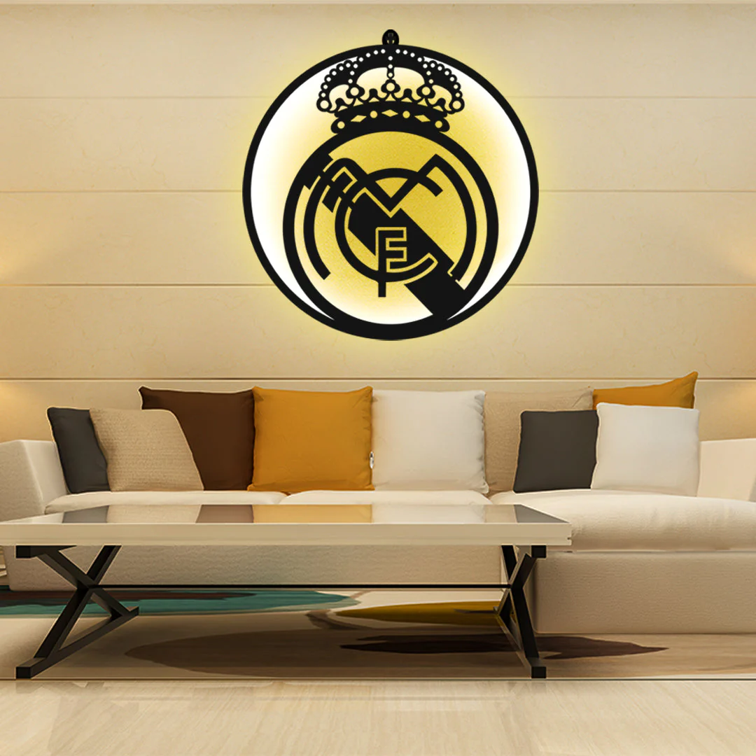 Real Madrid LED Wall Hanging Frame for Football Fan Wall Decor - Image 5
