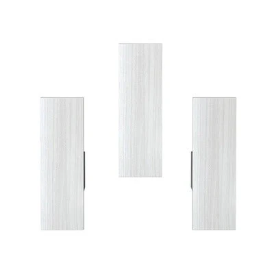 Decorative White Ledges Set of 3 Rectangular Wall Shelves - Image 5