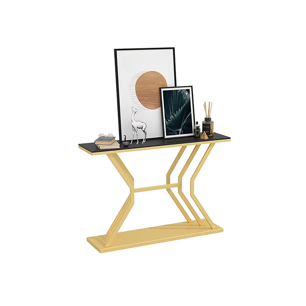 Refined Luxury Black Marble Hallway Console Table - Image 3