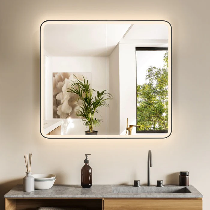 Reindeau LED Medicine Storage Wall Mounted Cabinet Mirror - Image 4
