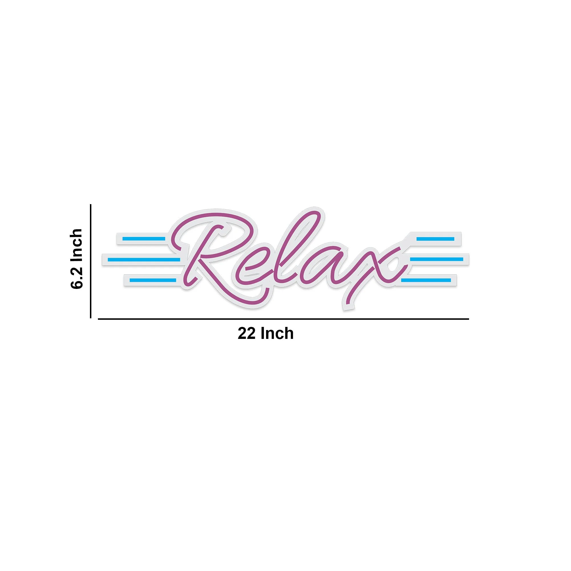 Relax Text Neon Sign LED Light - Image 3