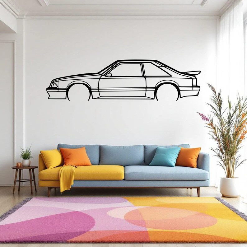 Retro Sedan Metal Wall Decor for Café & Home Interiors - Image 2