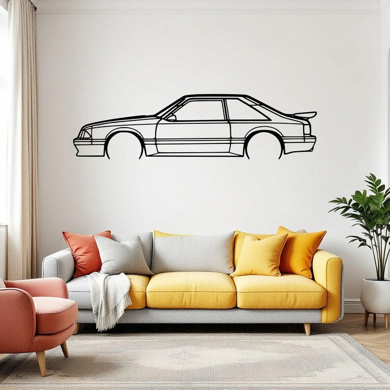 Retro Sedan Metal Wall Decor for Café & Home Interiors - Image 3
