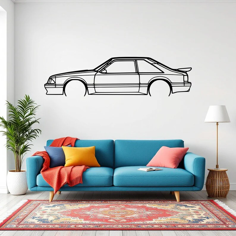 Retro Sedan Metal Wall Decor for Café & Home Interiors - Image 4