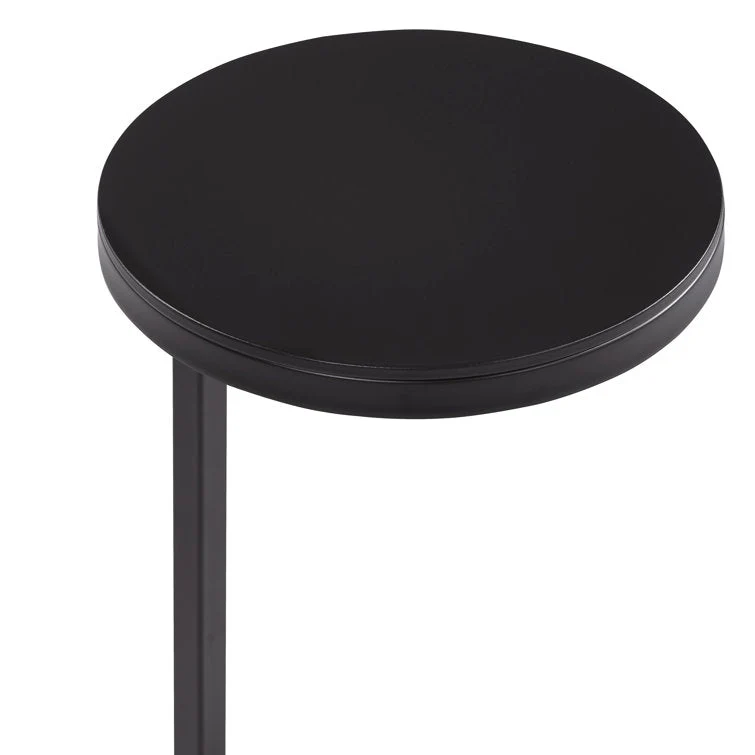 Ring Base Black Marble Designer Side Table - Image 5