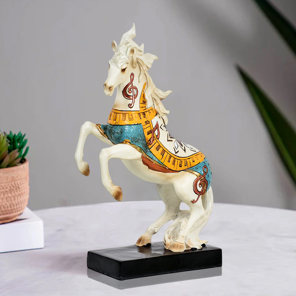 Roaring Horse Statue Decorative Table Decor Showpiece - Image 4