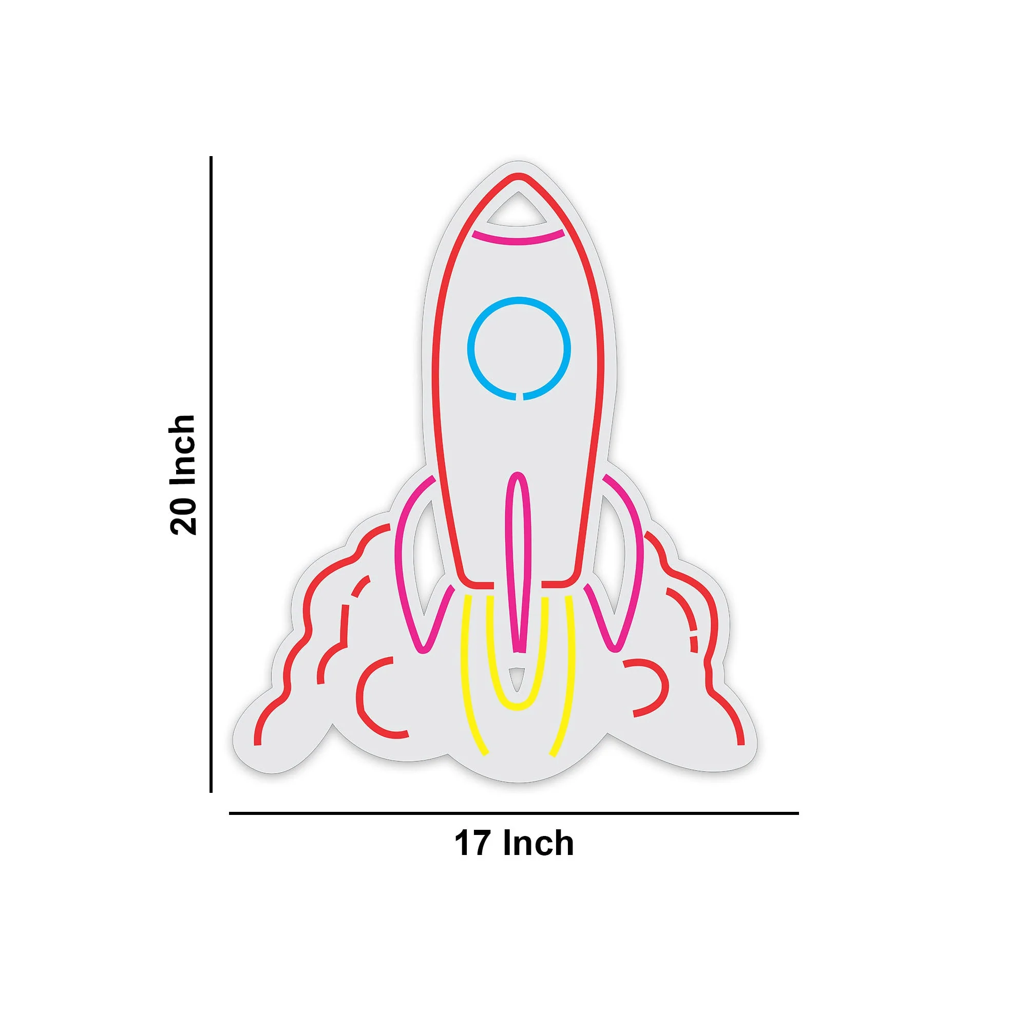 Rocket Launch Time Neon Sign LED Light - Image 3