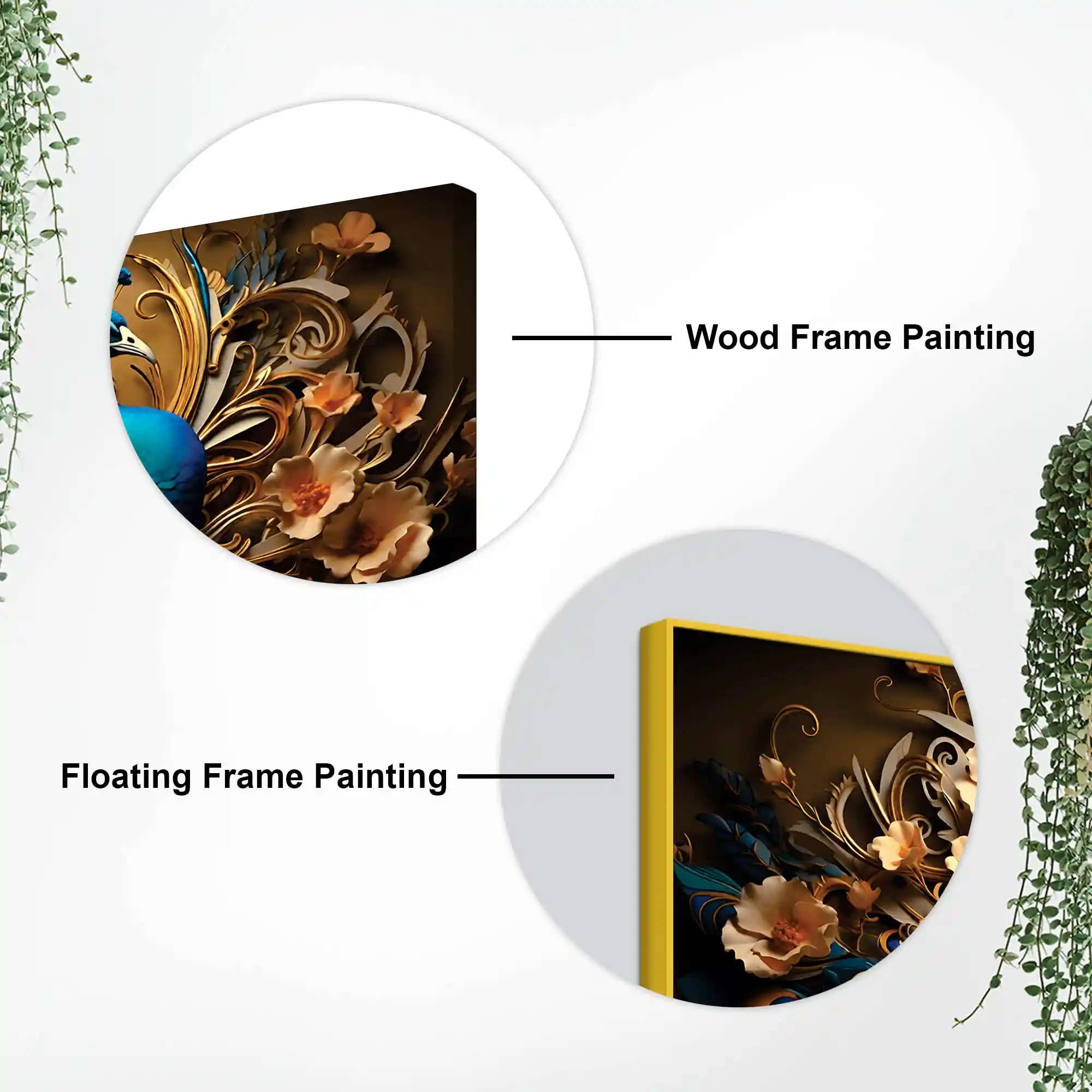 Royal Bird Peacock Premium Canvas Wall Painting for Home & Office Spaces - Image 7