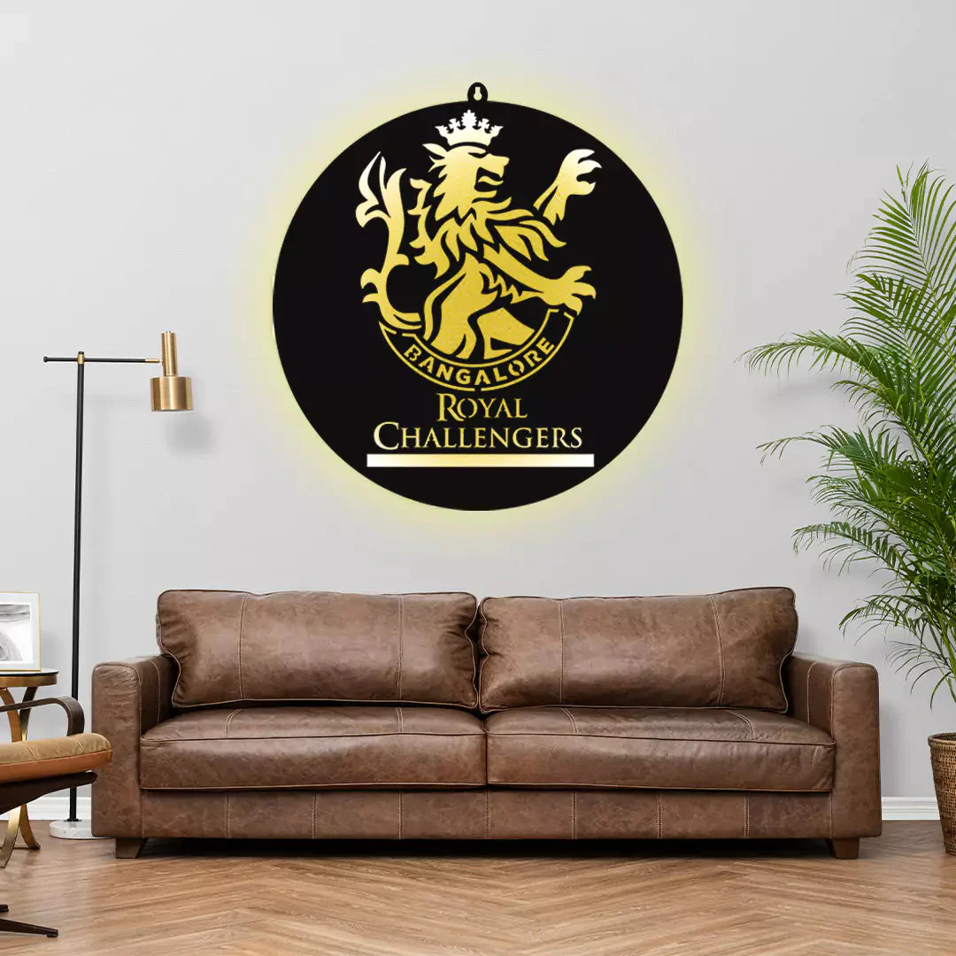Royal Challengers Bangalore LED Wall Hanging for Cricket Wall Decor - Image 4