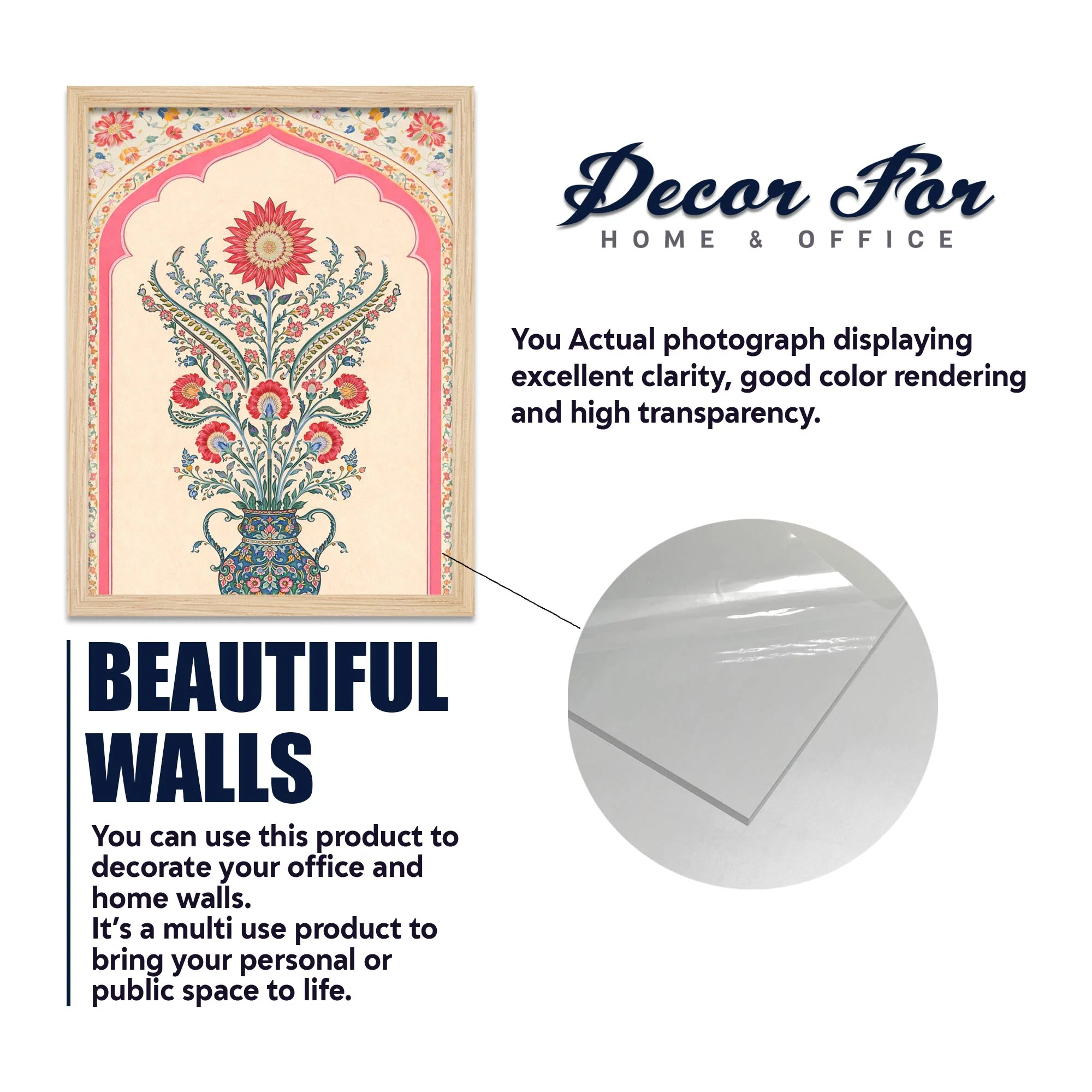 Royal Indian Miniature Art Wall Frame Set of Four - Image 6