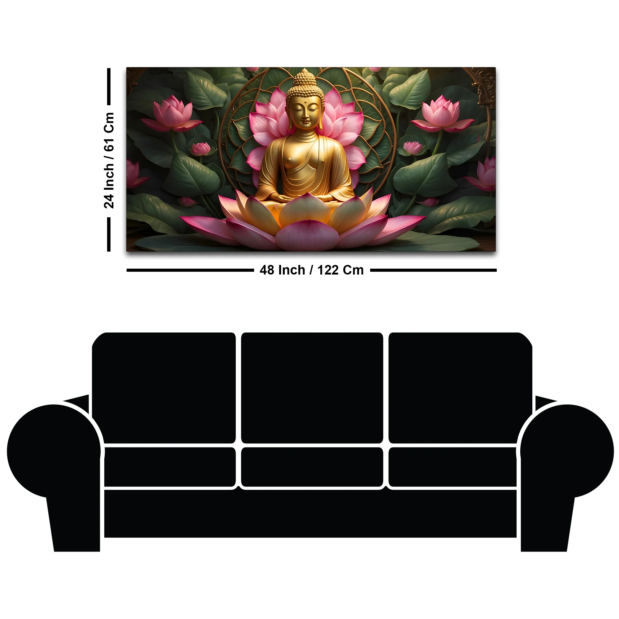 Sacred Gautam Buddha Painting for Home Decoration - Image 8