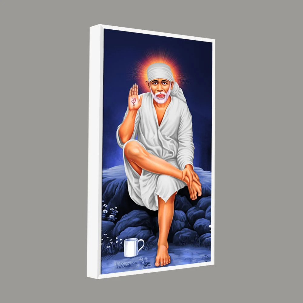 Sai Baba of Shirdi Premium Canvas Wall Painting - Image 5