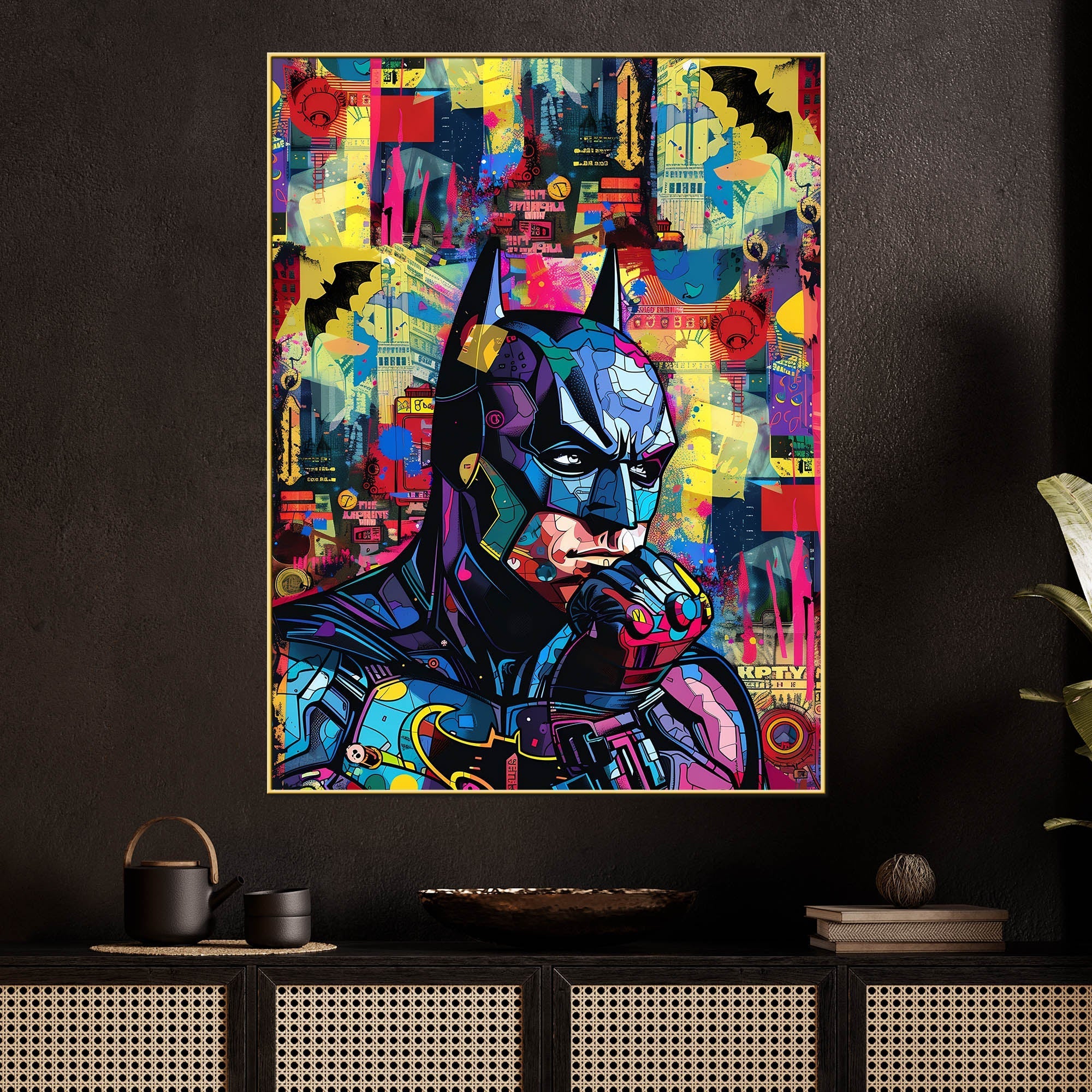 Saviour Of Gotham Cotton Canvas Wall Painting - Image 2