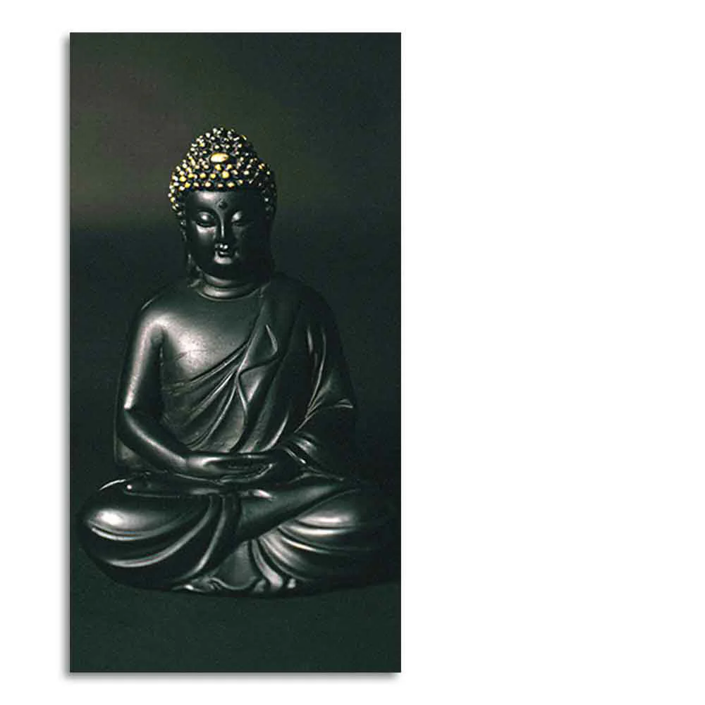 Sculpture of Gautam Buddha Canvas Wall Painting - Image 6
