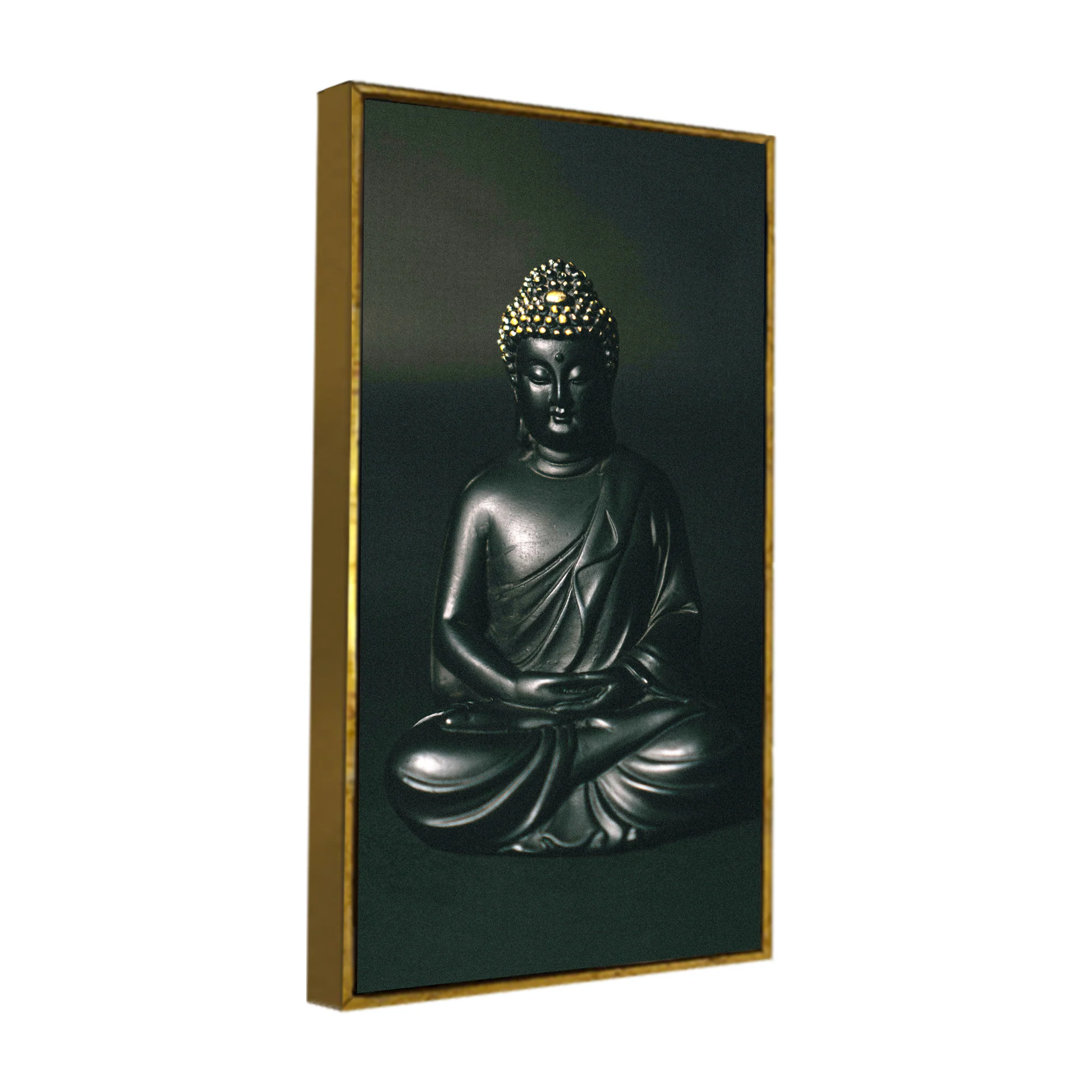 Sculpture of Gautam Buddha Canvas Wall Painting - Image 7