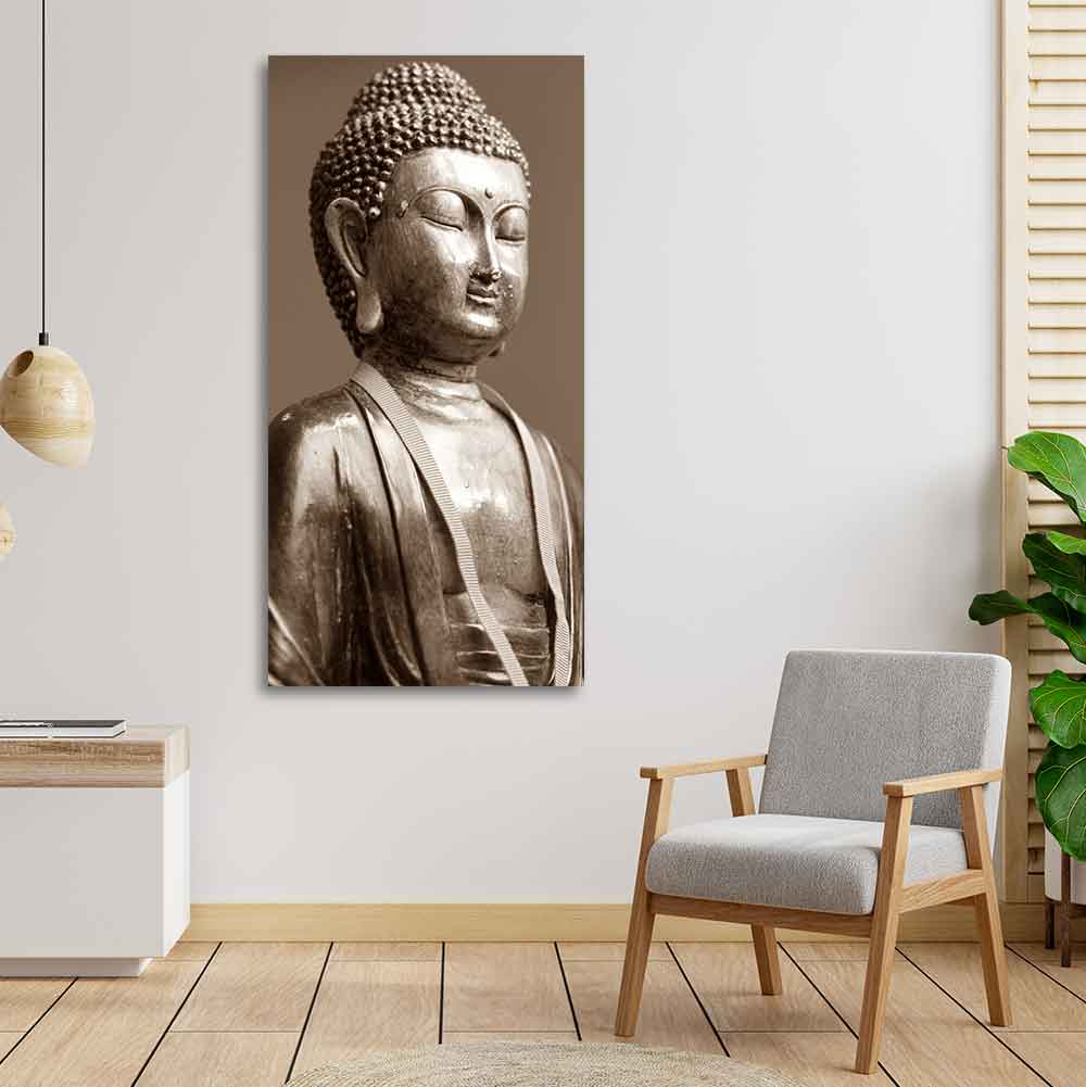 Sculpture of God Buddha Canvas Wall Painting - Image 2