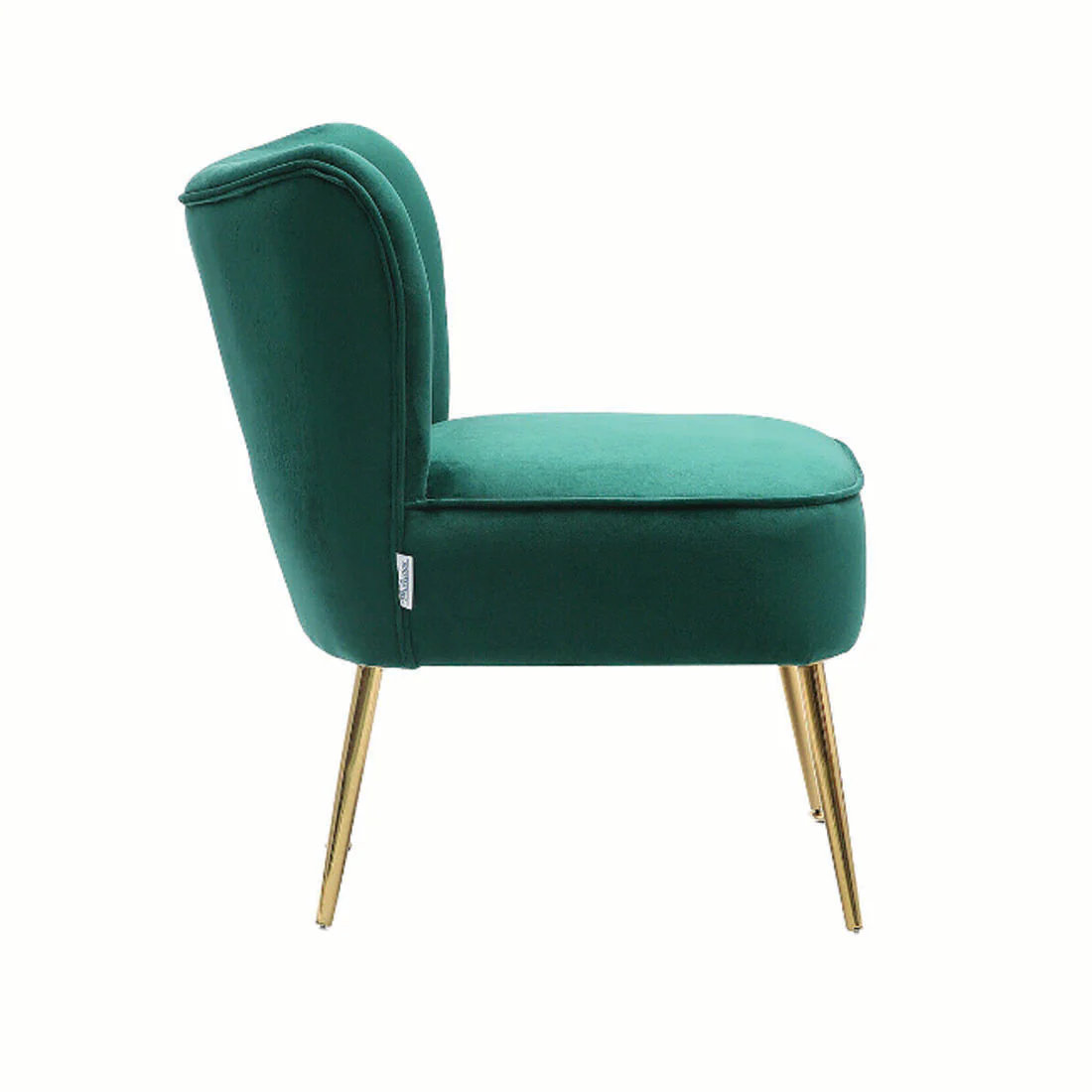 Seagreen Deep Cushioning Comfy Plush Velvet Lounge Chair - Image 3