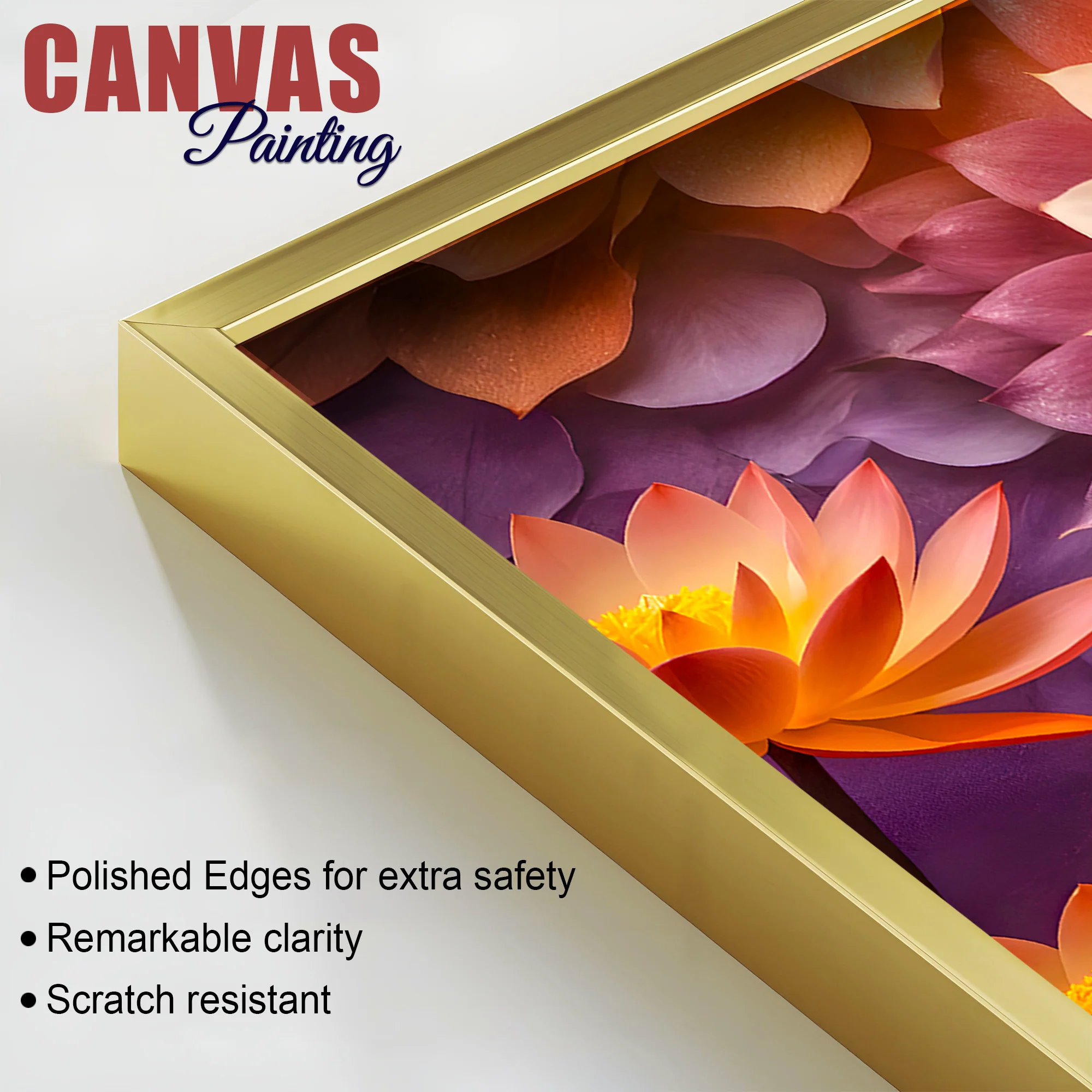 Serene Buddha Wall Painting on Canvas for Home Decoration - Image 6