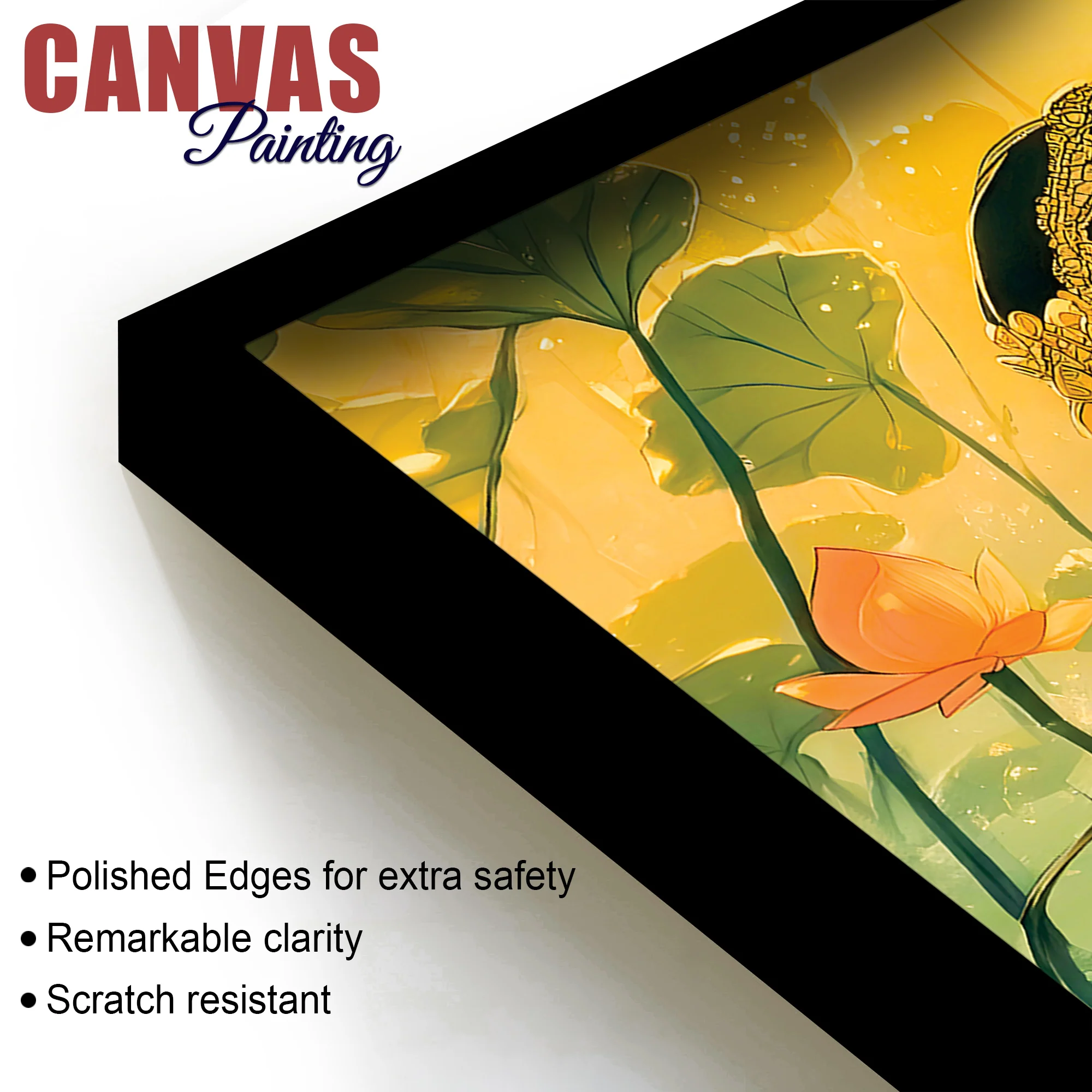 Serene Radha Krishna Canvas Painting for Bedroom & Living Room - Image 6