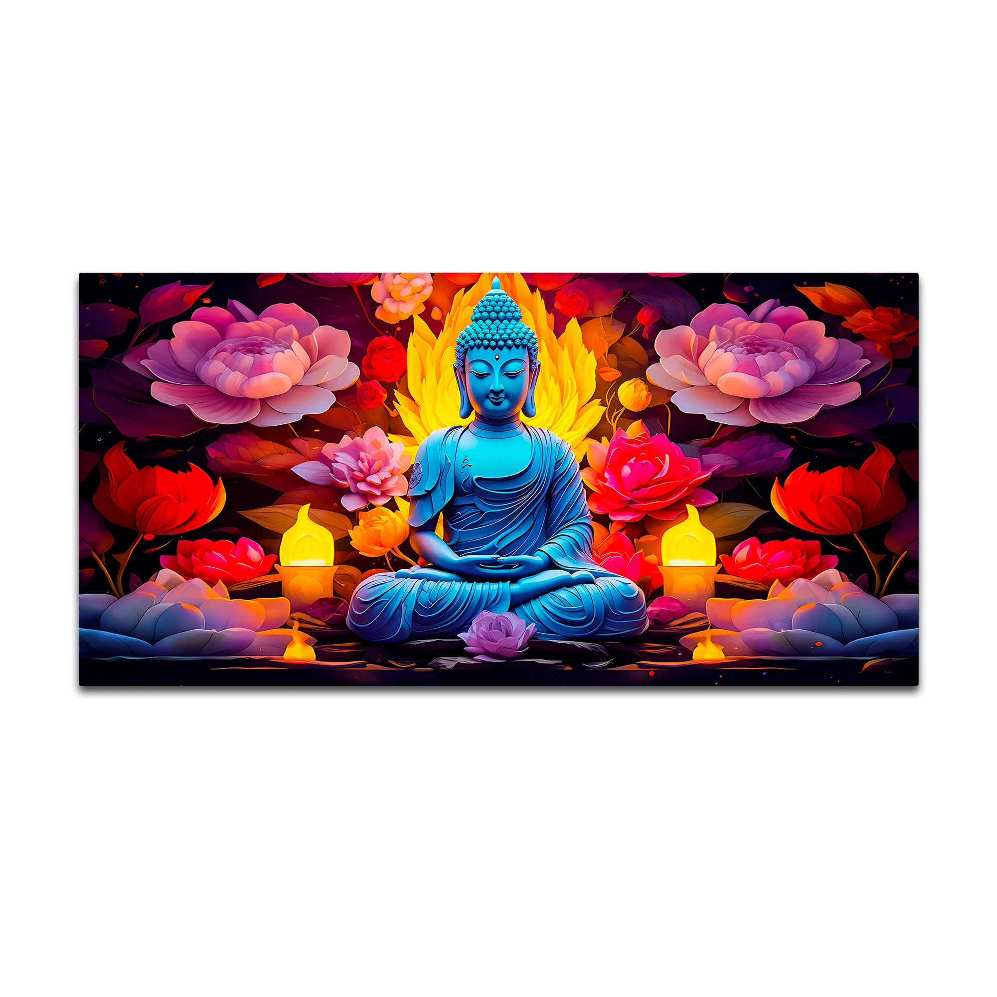 Serenity Buddha Canvas Wall Painting for Peaceful Home Decor - Image 4