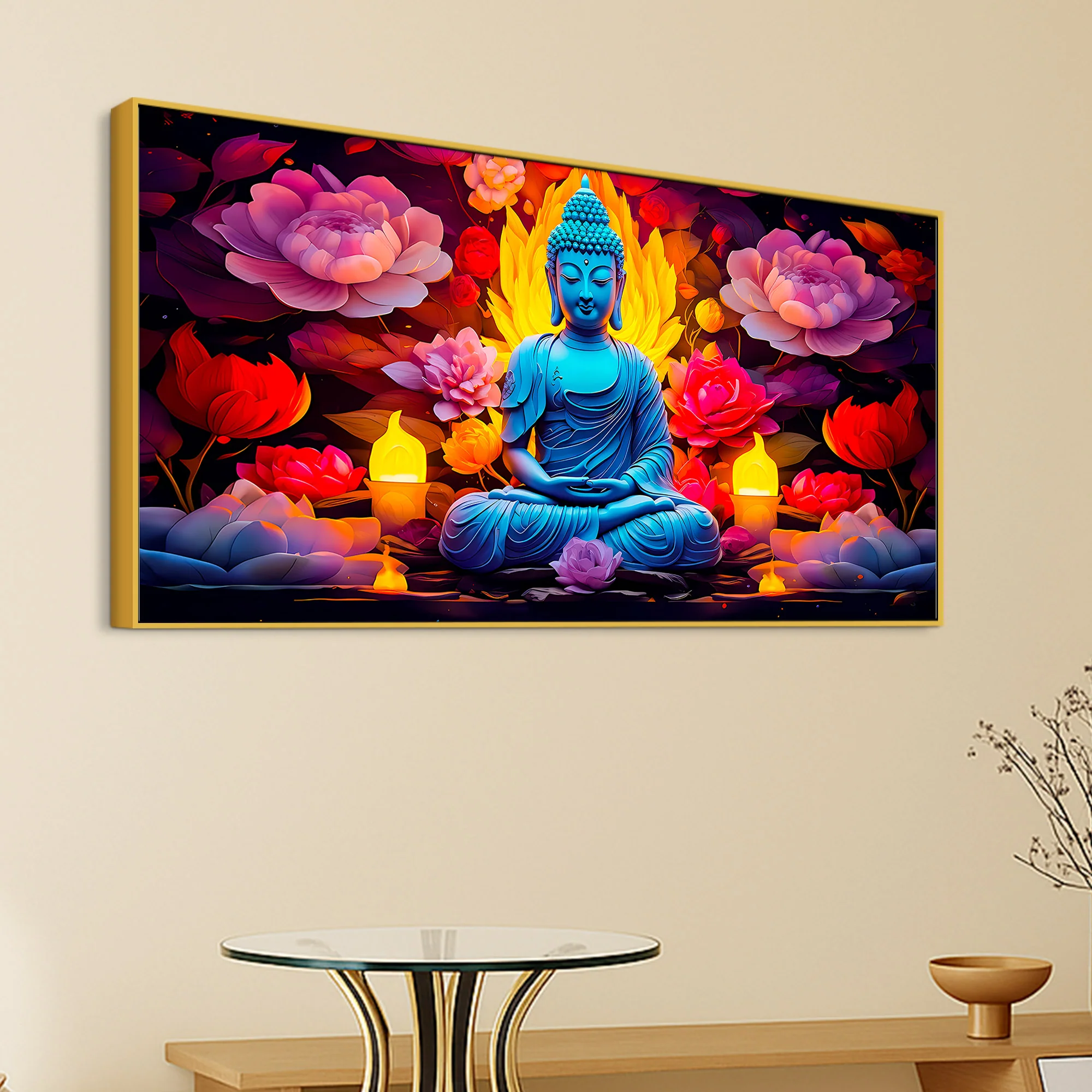 Serenity Buddha Canvas Wall Painting for Peaceful Home Decor - Image 5