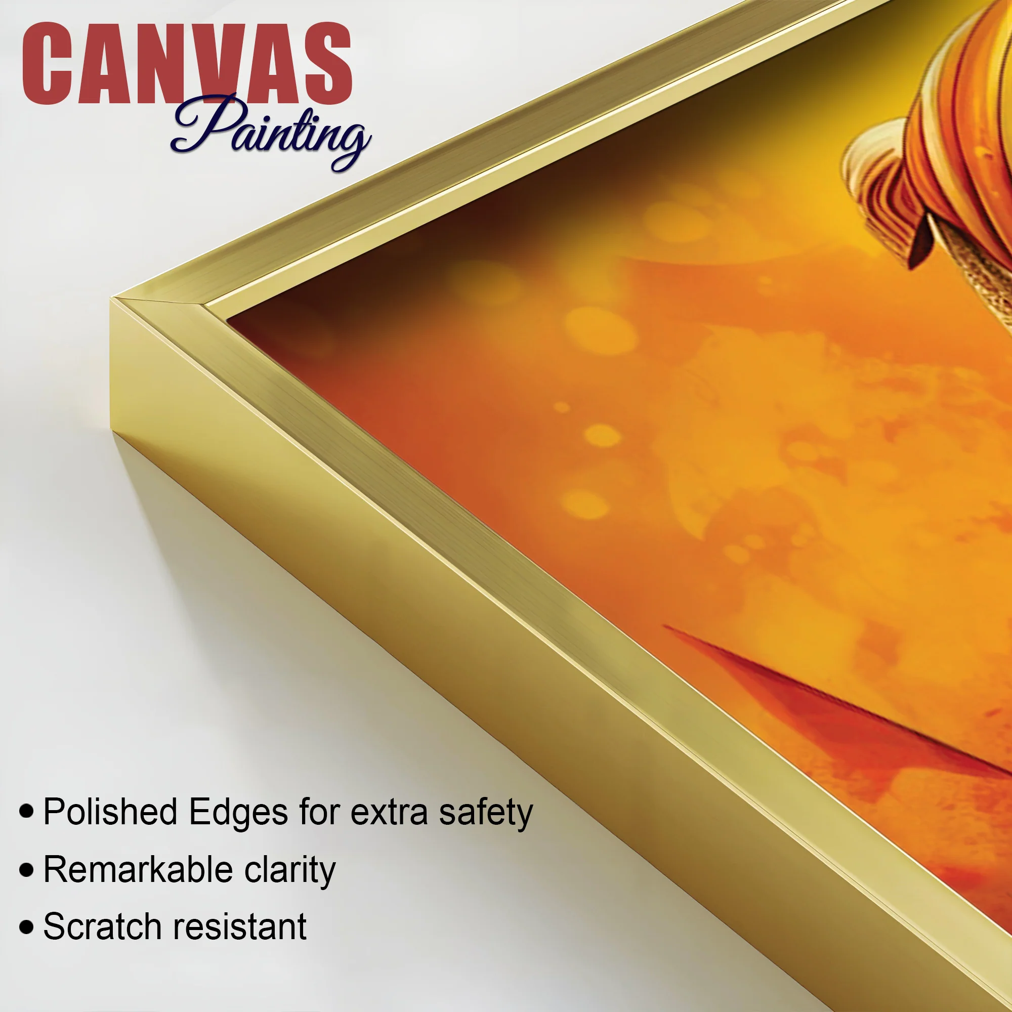 Shivaji Maharaj Warrior Portrait Canvas Wall Painting - Image 6