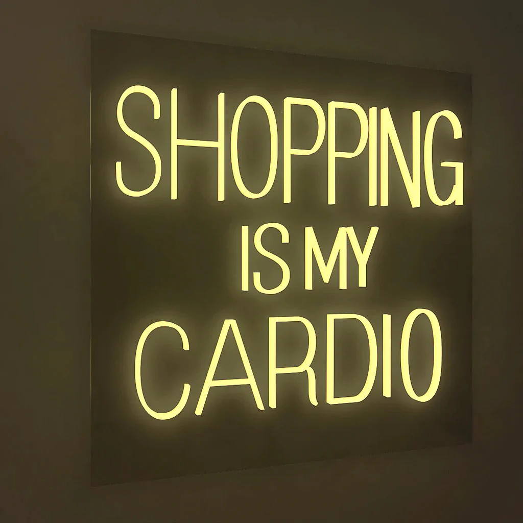 Shopping is my cardio Text Neon LED Light - Image 2