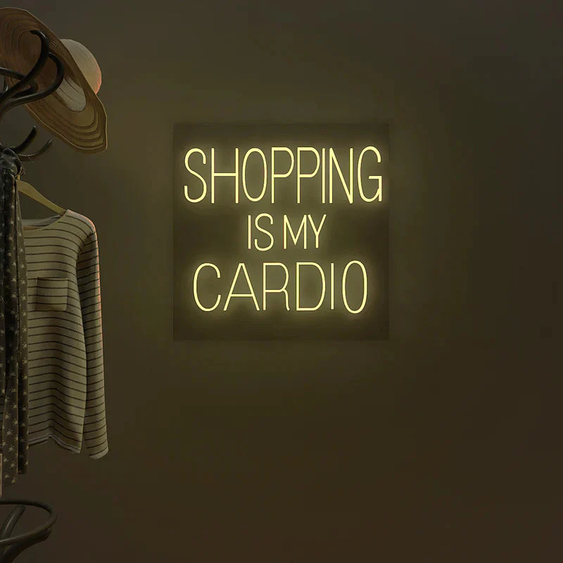 Shopping is my cardio Text Neon LED Light - Image 3