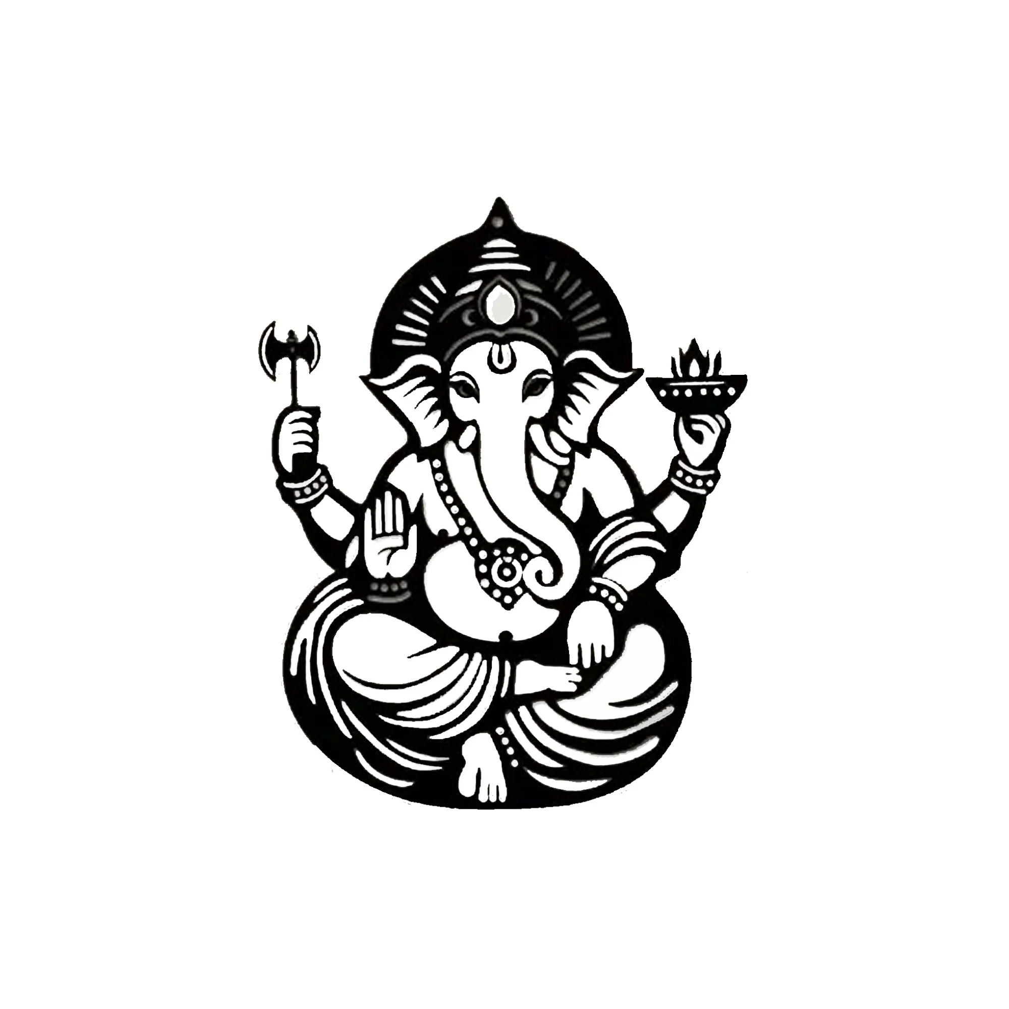 Shree Ganesha Blessings Metal Art Devotion Wall Decor - Image 3