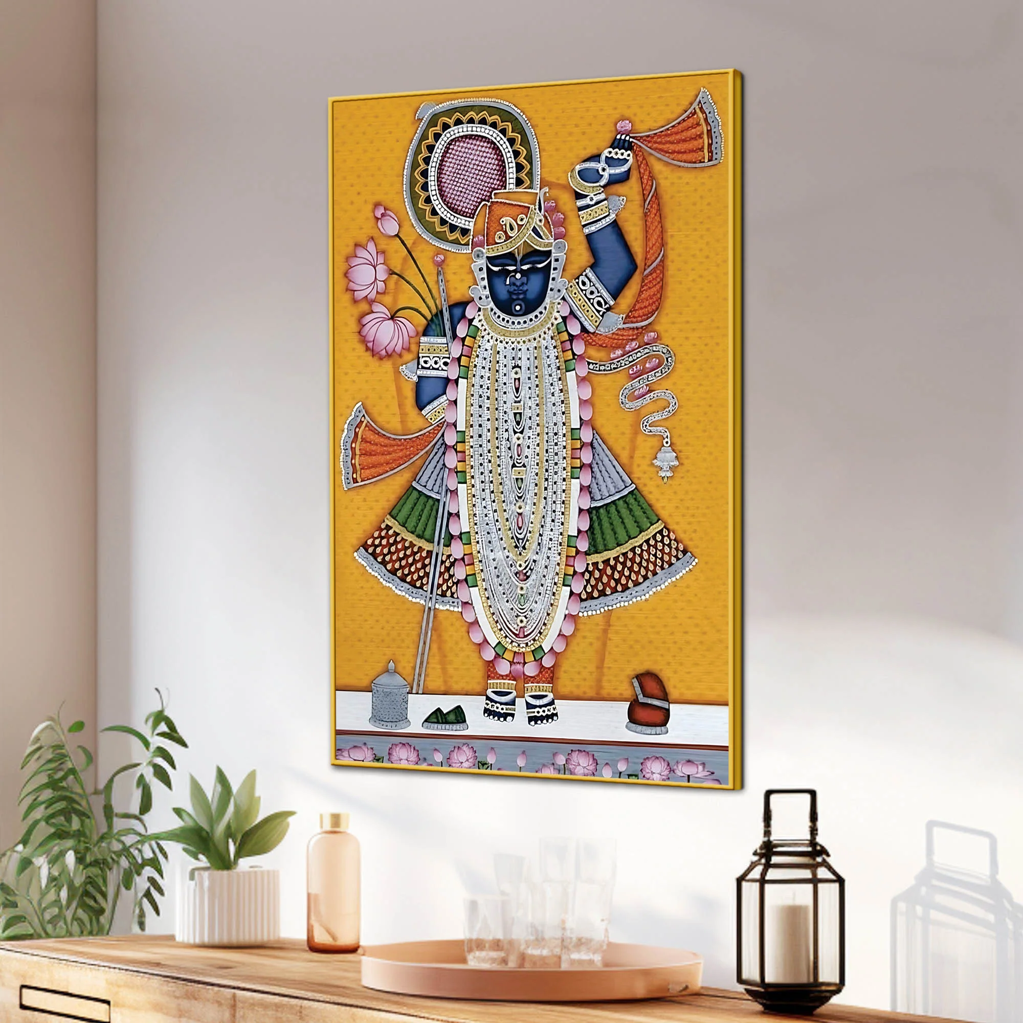 Shrinathji Nathdwara Pichwai Canvas Painting | Divine Wall Decor - Image 3