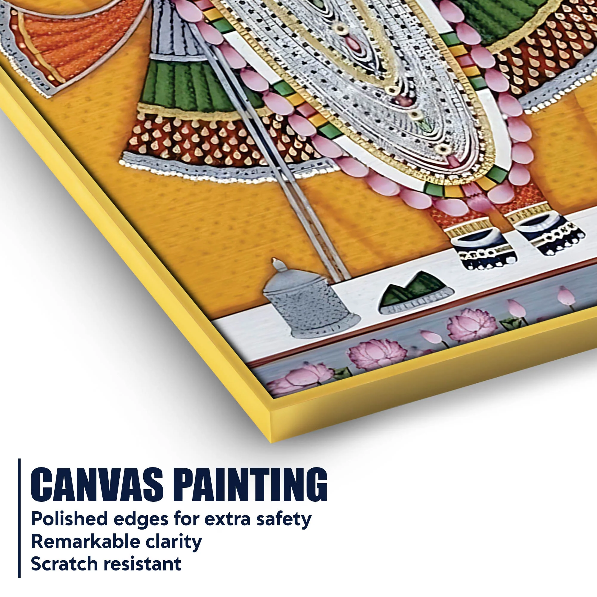 Shrinathji Nathdwara Pichwai Canvas Painting | Divine Wall Decor - Image 4