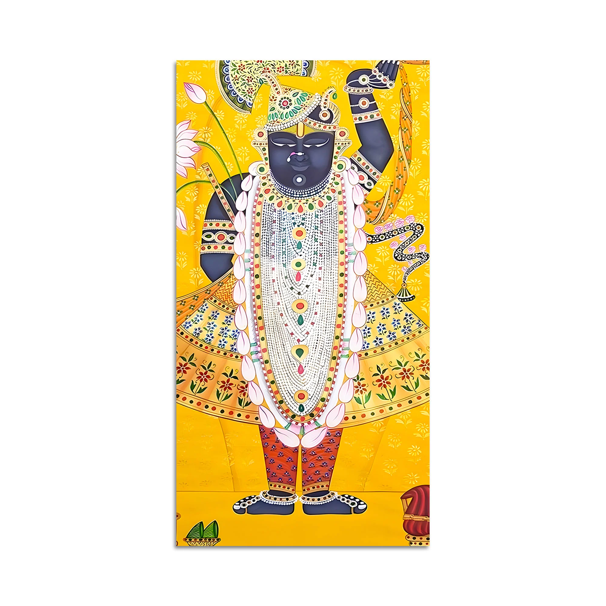 Shrinathji Pichwai Canvas Painting | Nathdwara Wall Decor for Living Room - Image 4