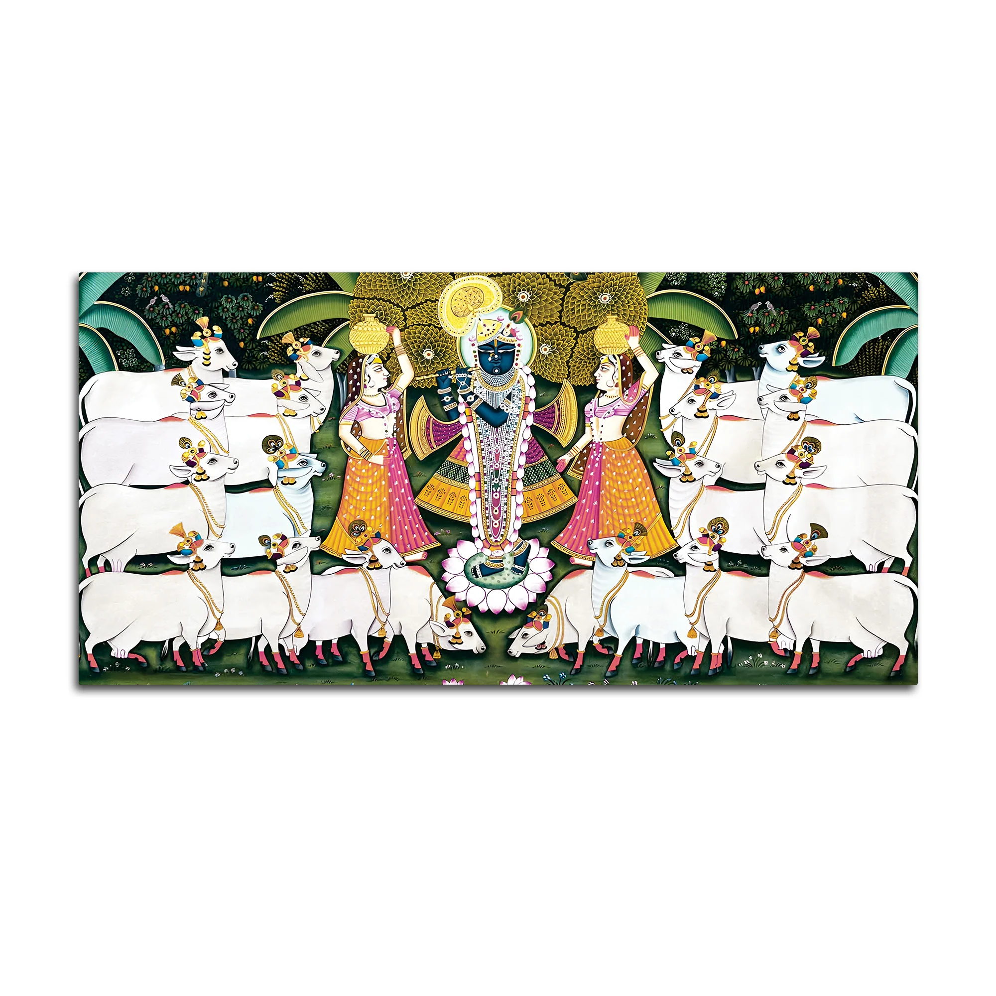 Shrinathji Pichwai Wall Art Canvas Wall Painting - Image 7