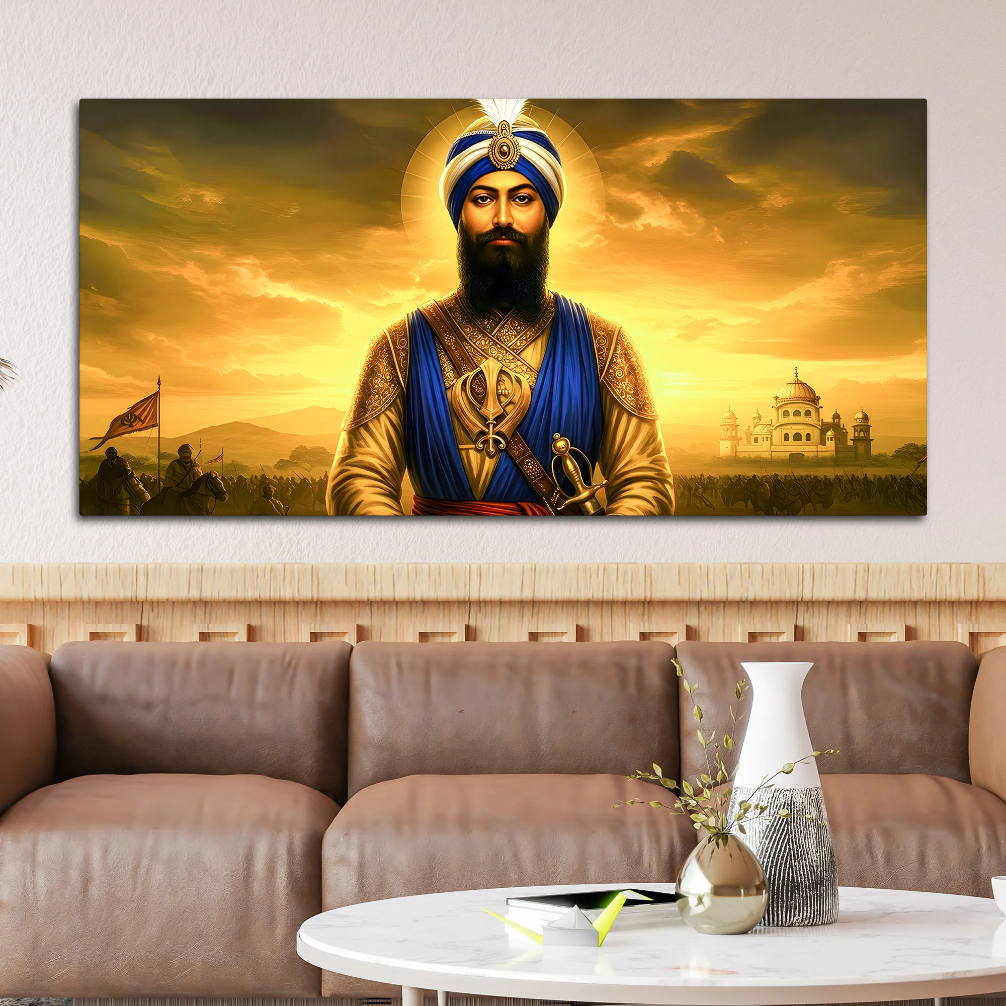 Sikh Guru Ji Decorative Wall Painting for Living Room - Image 3