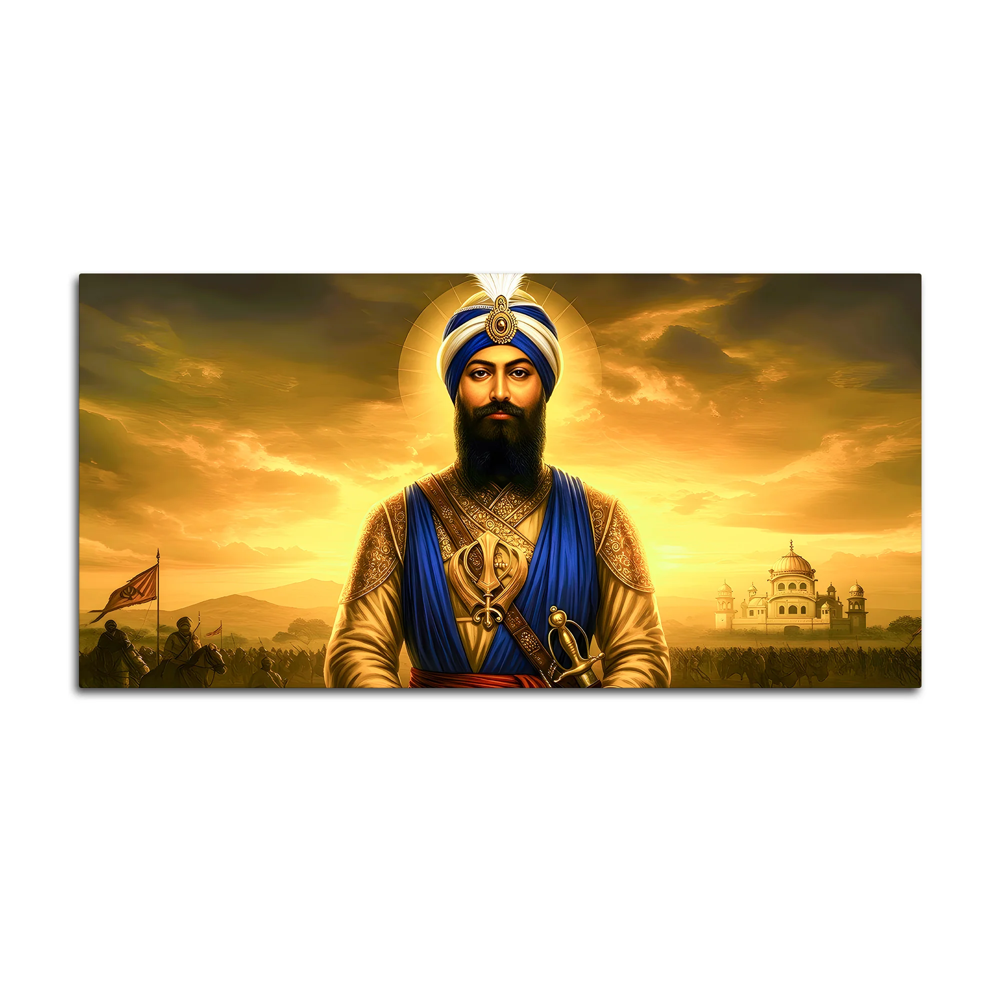 Sikh Guru Ji Decorative Wall Painting for Living Room - Image 4