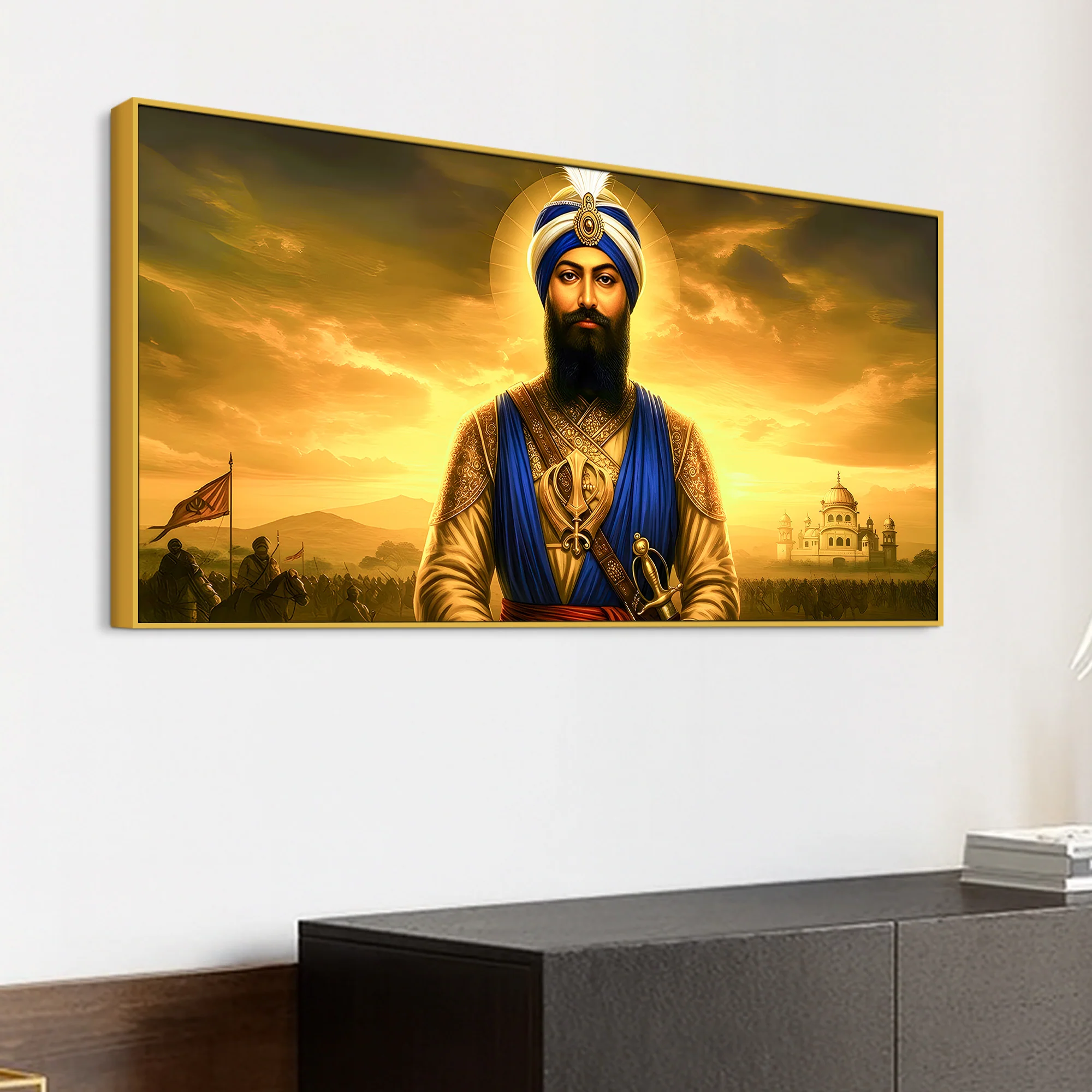 Sikh Guru Ji Decorative Wall Painting for Living Room - Image 5