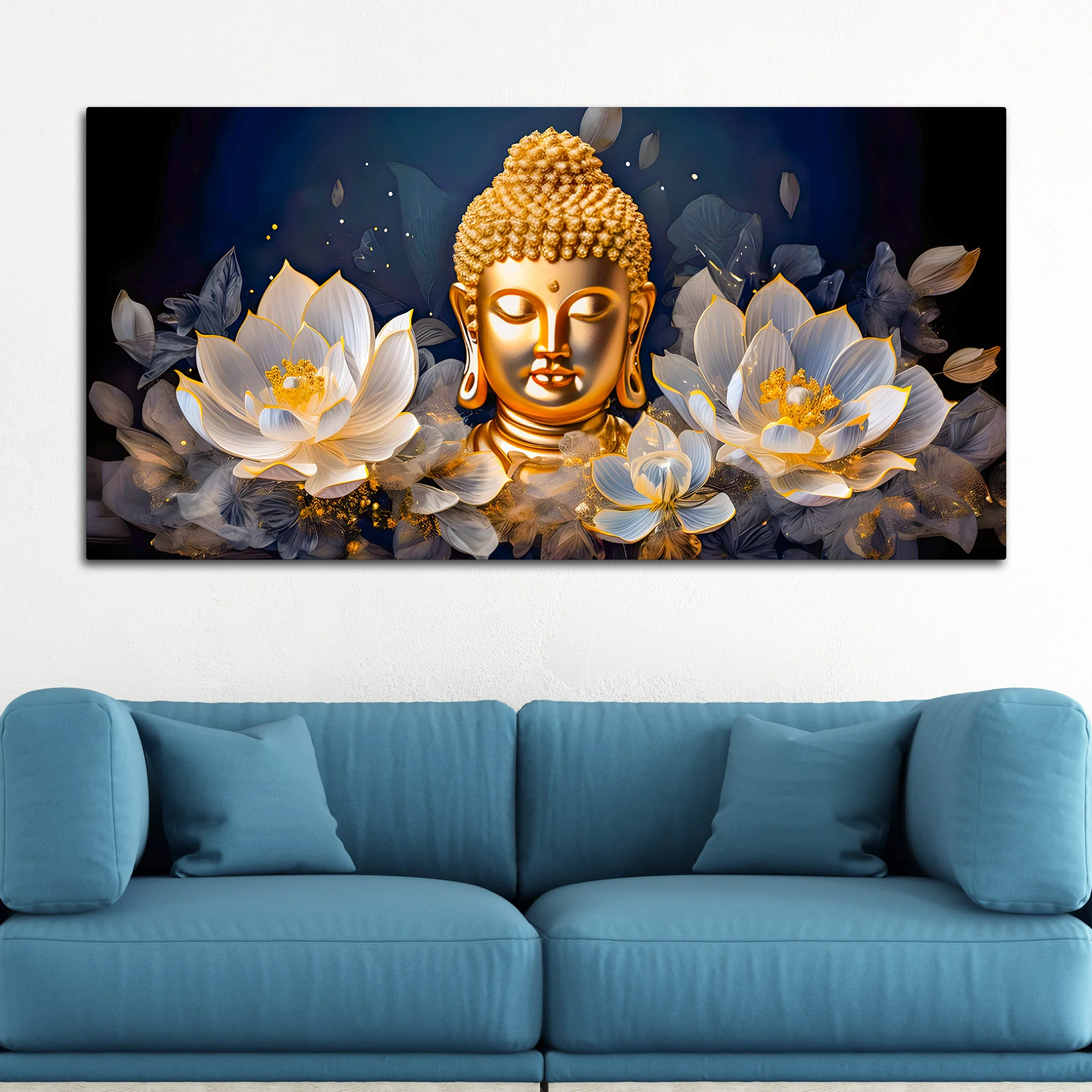 Spiritual Buddha Canvas Wall Art for Bedroom & Living Room - Image 3