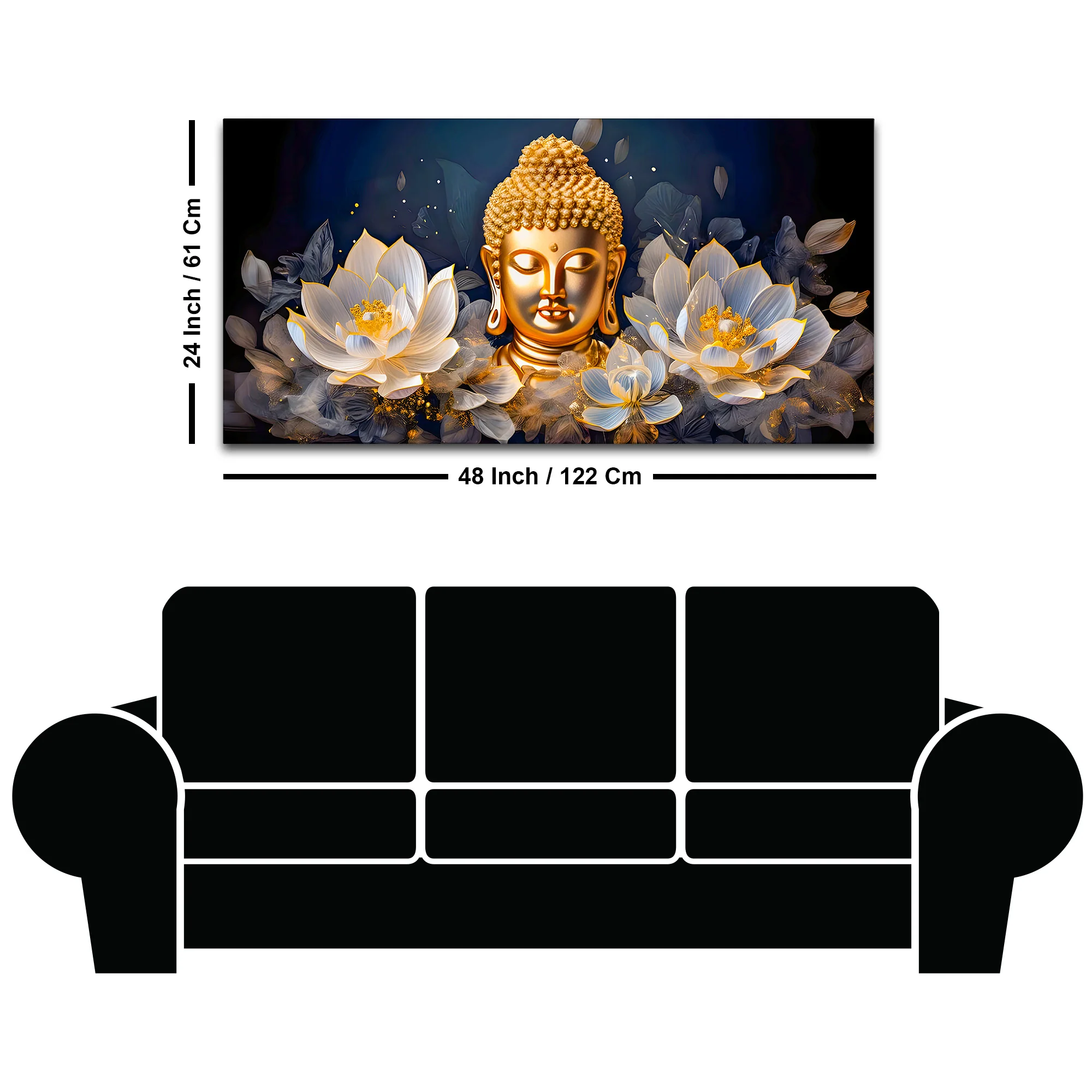 Spiritual Buddha Canvas Wall Art for Bedroom & Living Room - Image 8