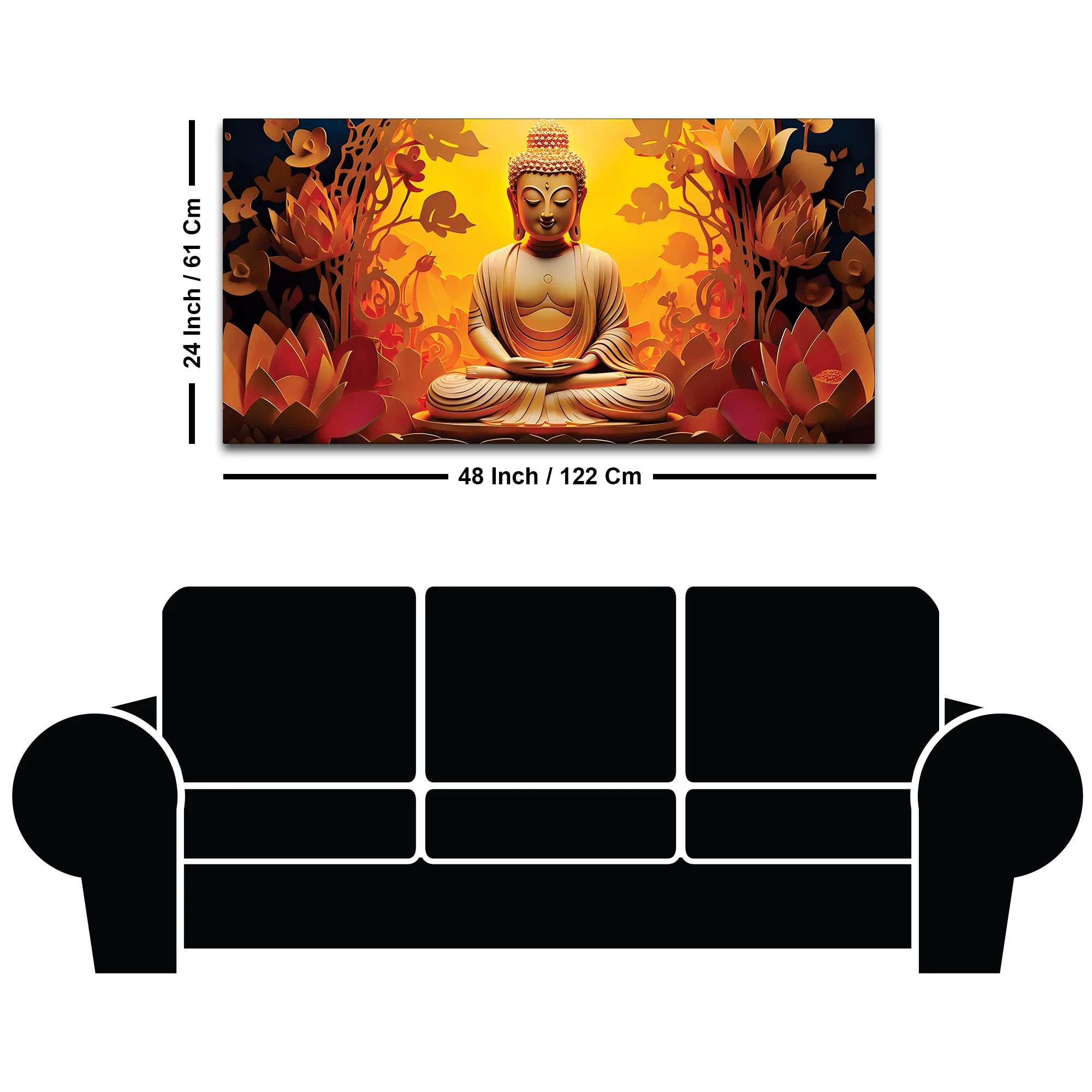 Spiritual Buddha Painting for Peaceful Home Interiors - Image 8