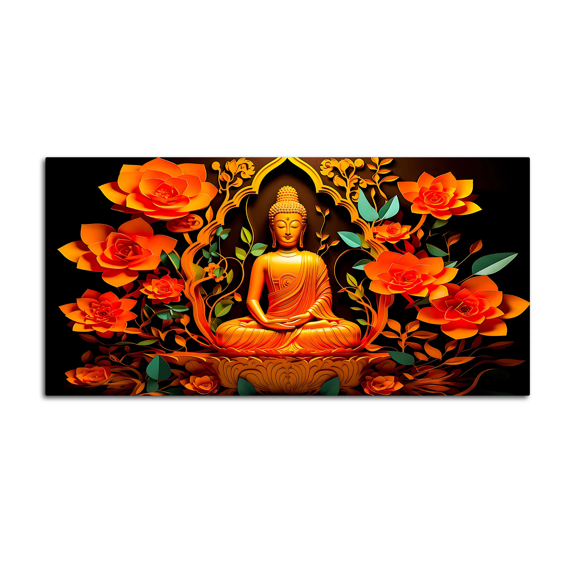 Spiritual Buddha Wall Painting for Modern Home Interiors - Image 4