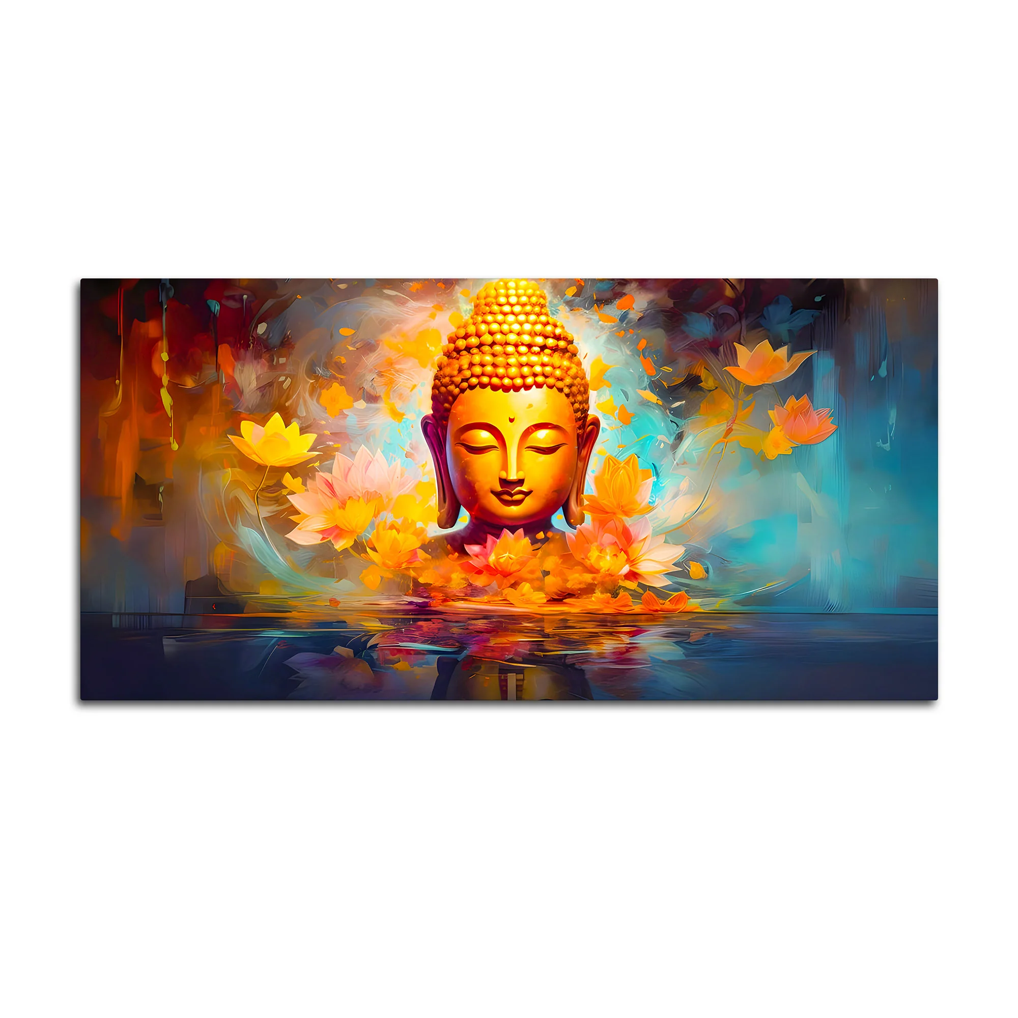Spiritual Buddha Wall Painting for Modern Living Space - Image 4