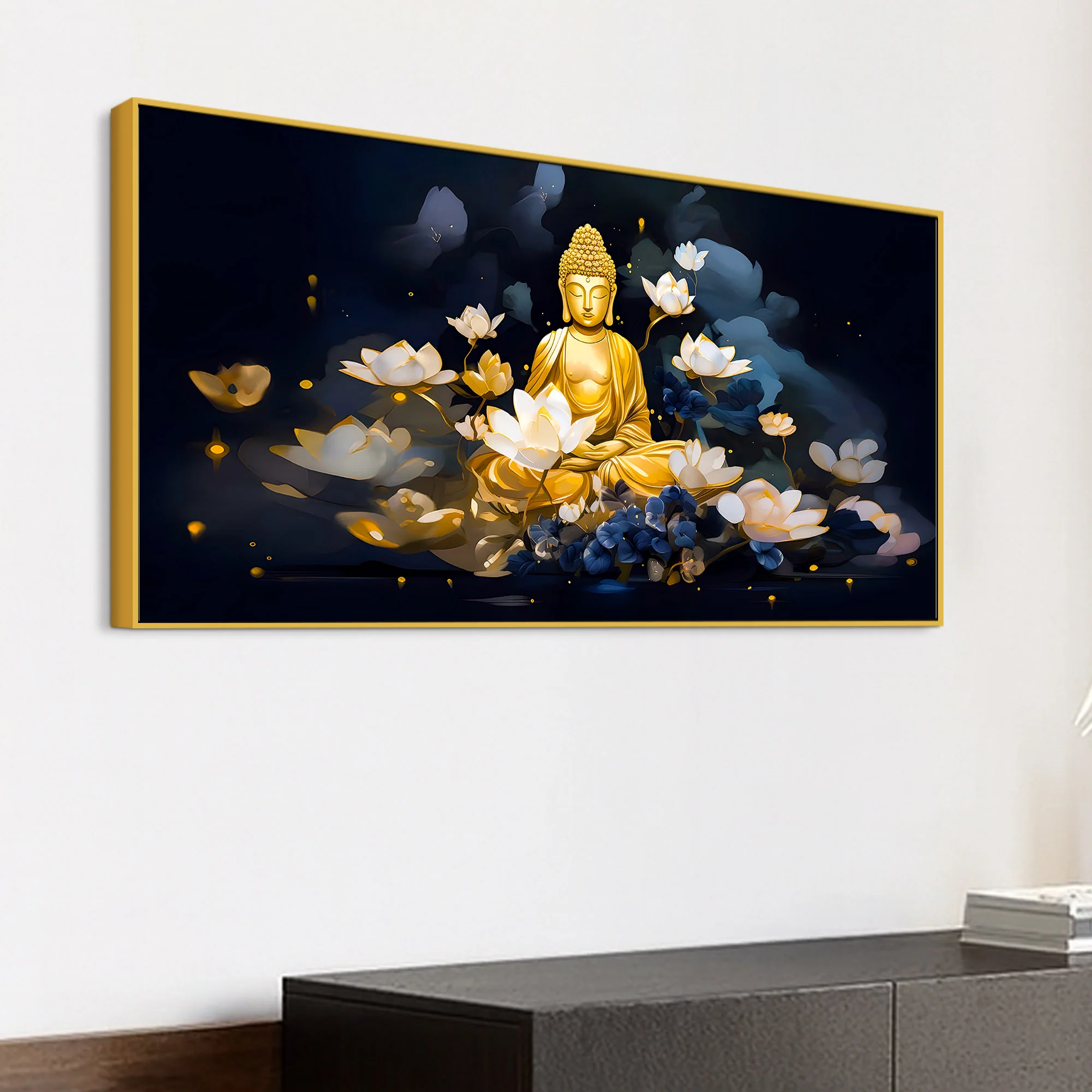 Spiritual Buddha Wall Painting for Premium Interior Design - Image 5