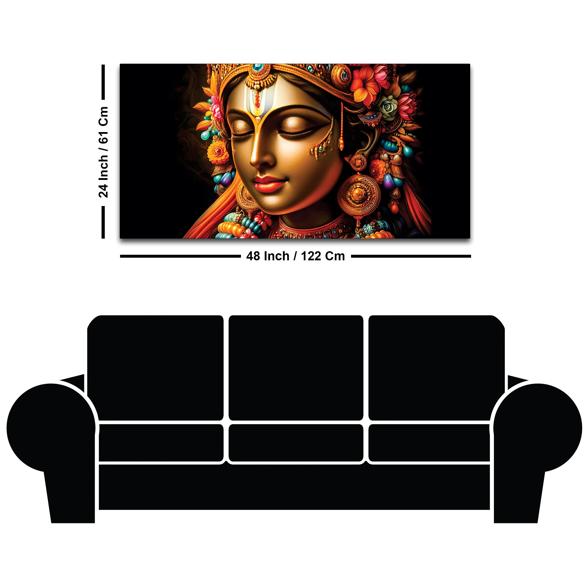 Spiritual Canvas Painting for Peaceful Home Décor - Image 8