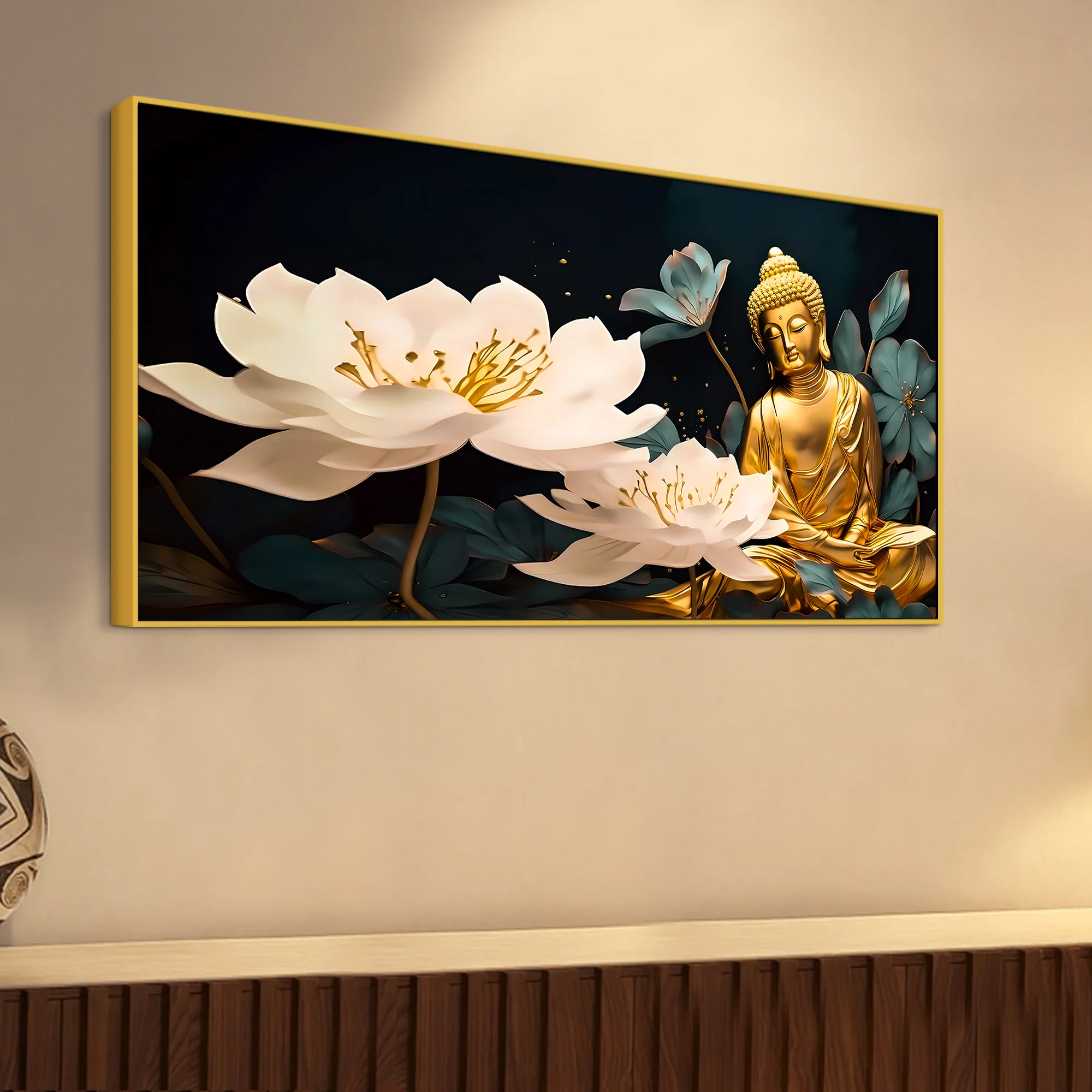 Spiritual Decorative Buddha Wall Painting for Home & Office - Image 5